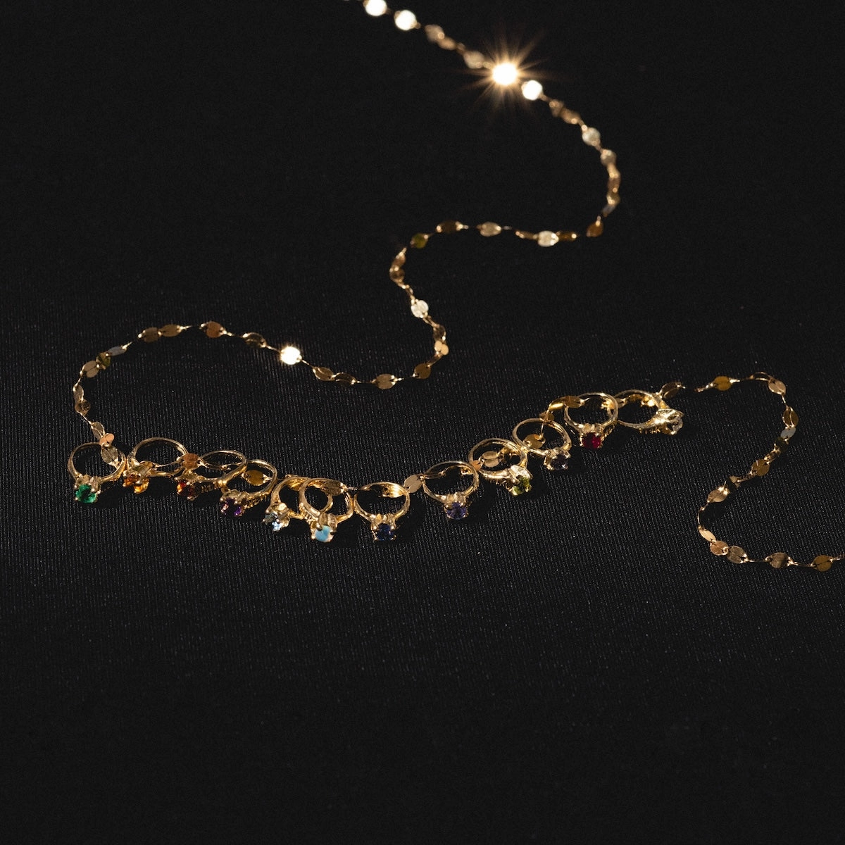 14k Littlest Birthstone Ring Charm