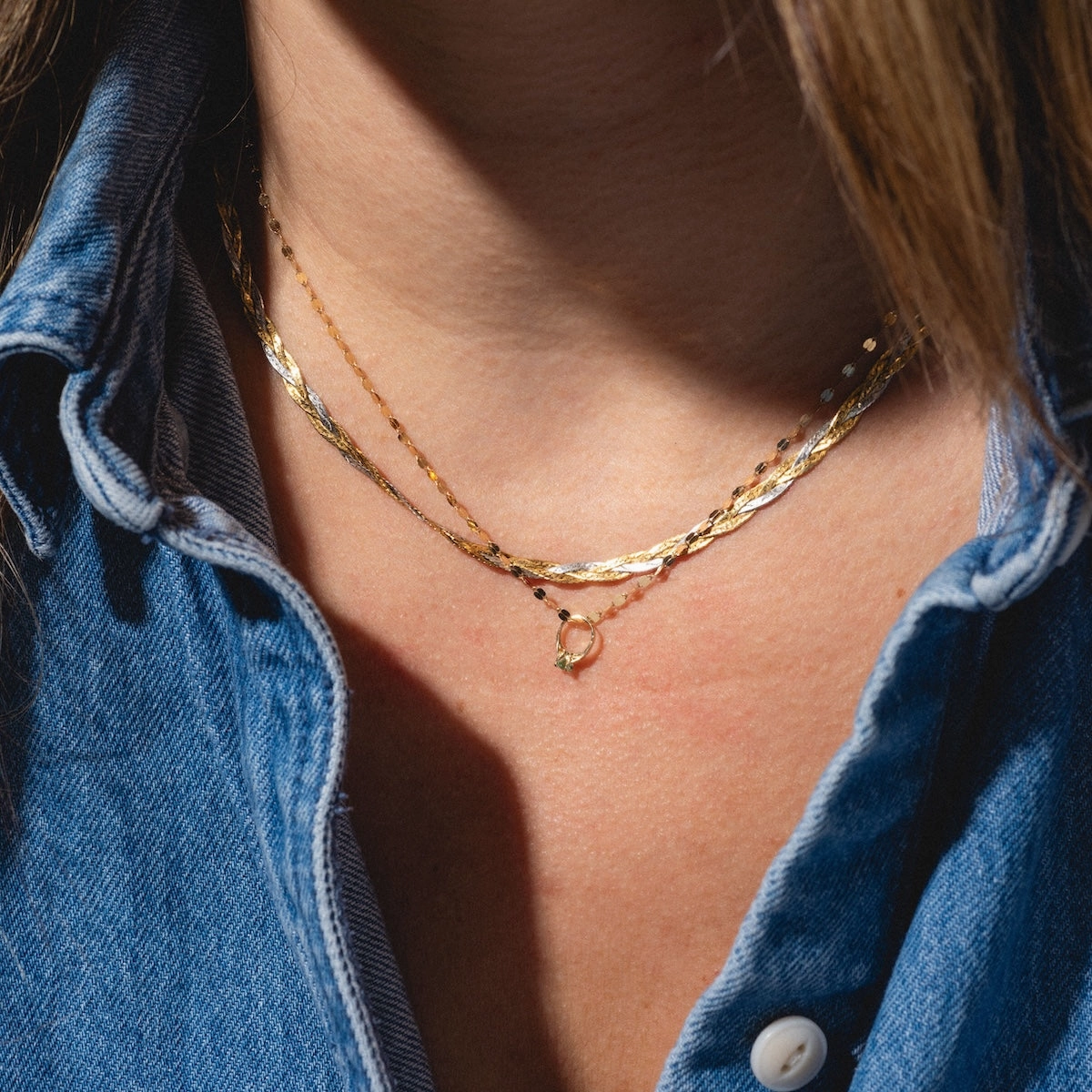 14k Littlest Birthstone Ring Charm