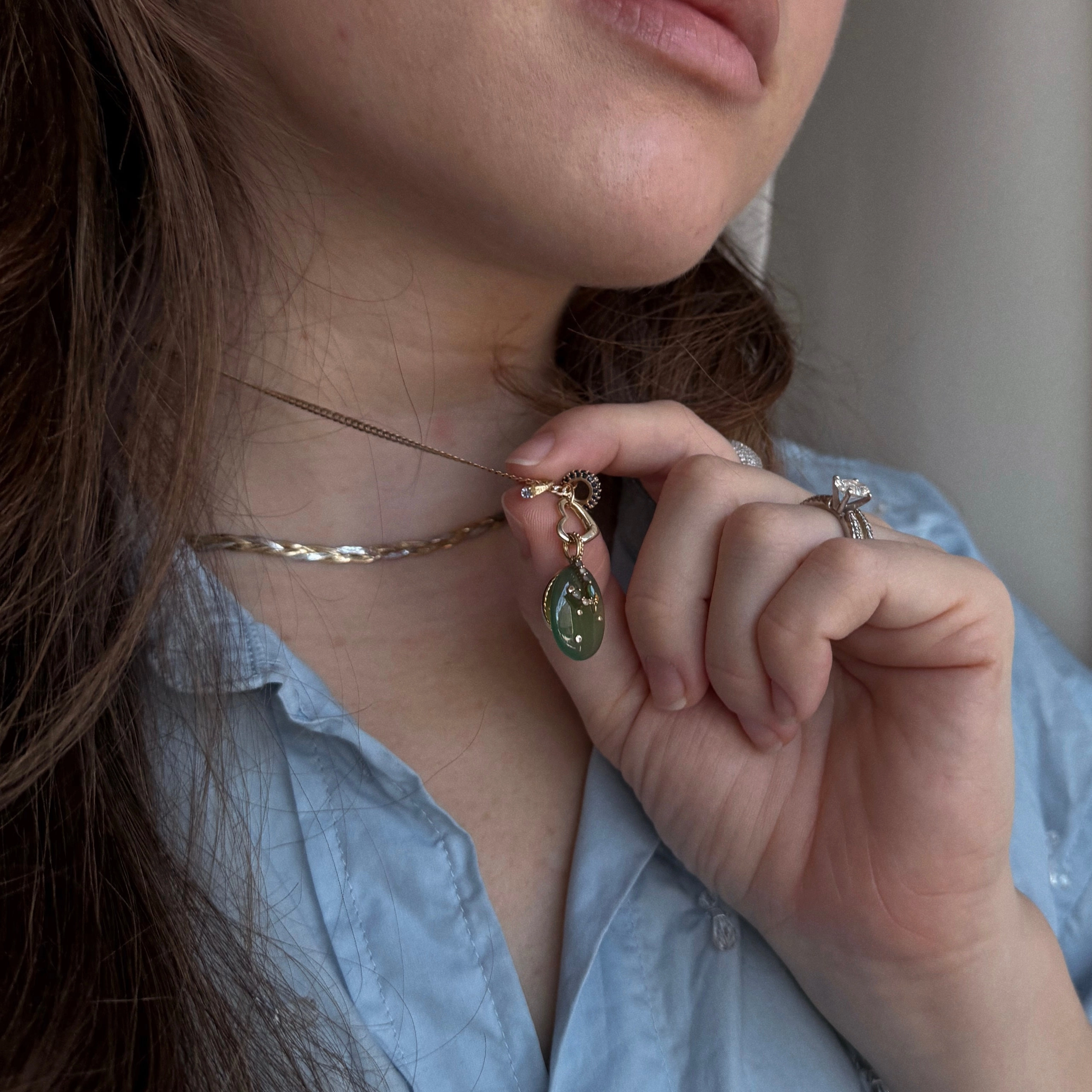 14k Littlest Birthstone Ring Charm