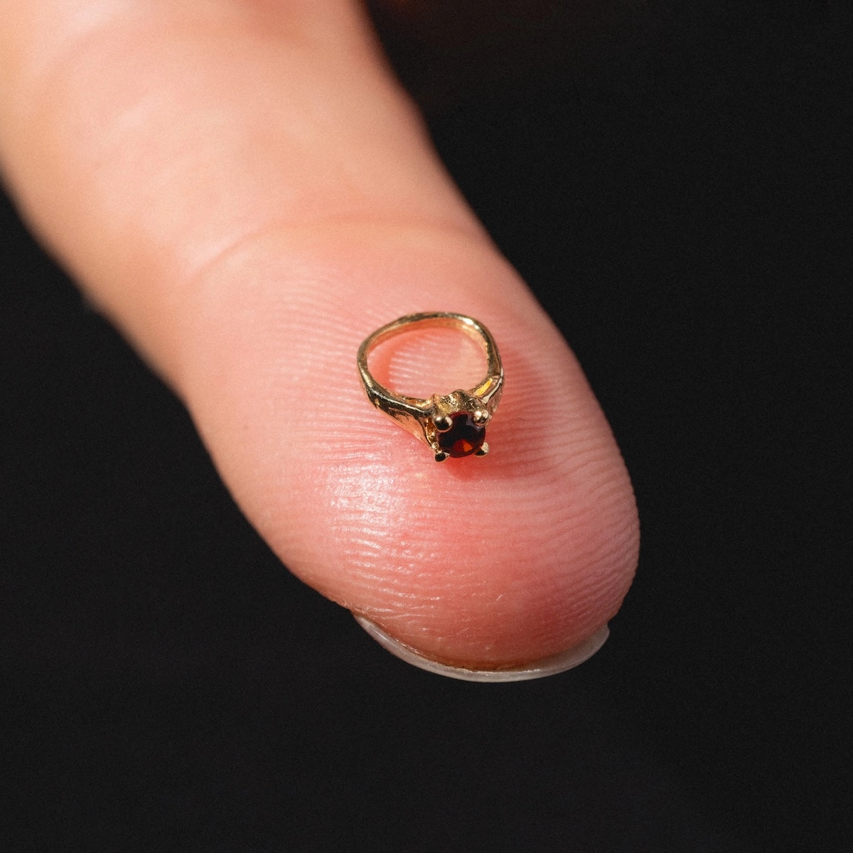 14k Littlest Birthstone Ring Charm