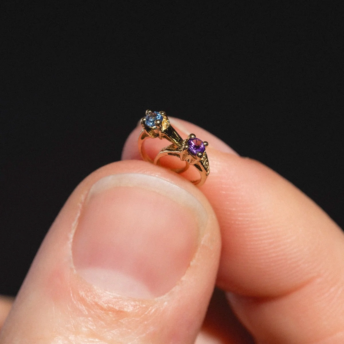 14k Littlest Birthstone Ring Charm