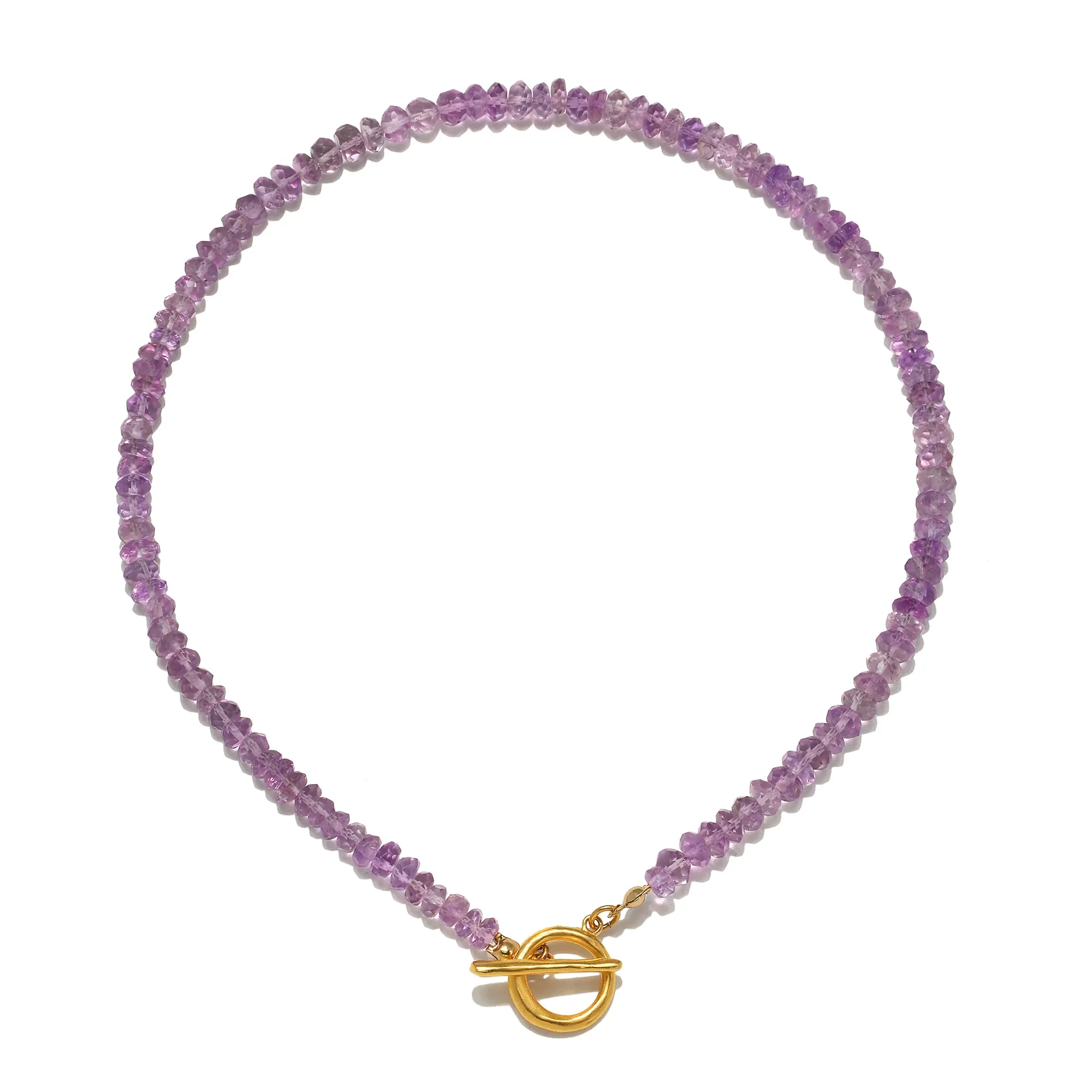Amethyst- Illumination Semi-Precious Choker Necklace