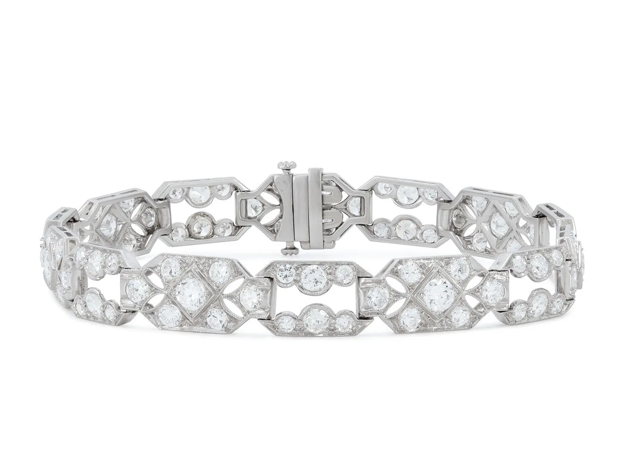 Art Deco Diamond Bracelet in Platinum