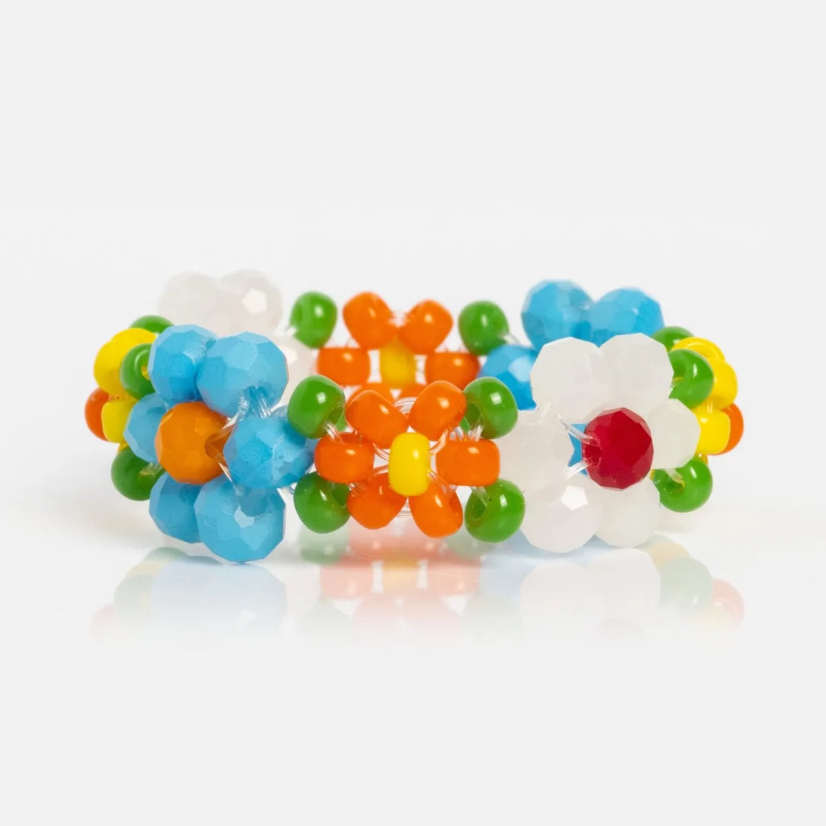 Beaded Flower Ring