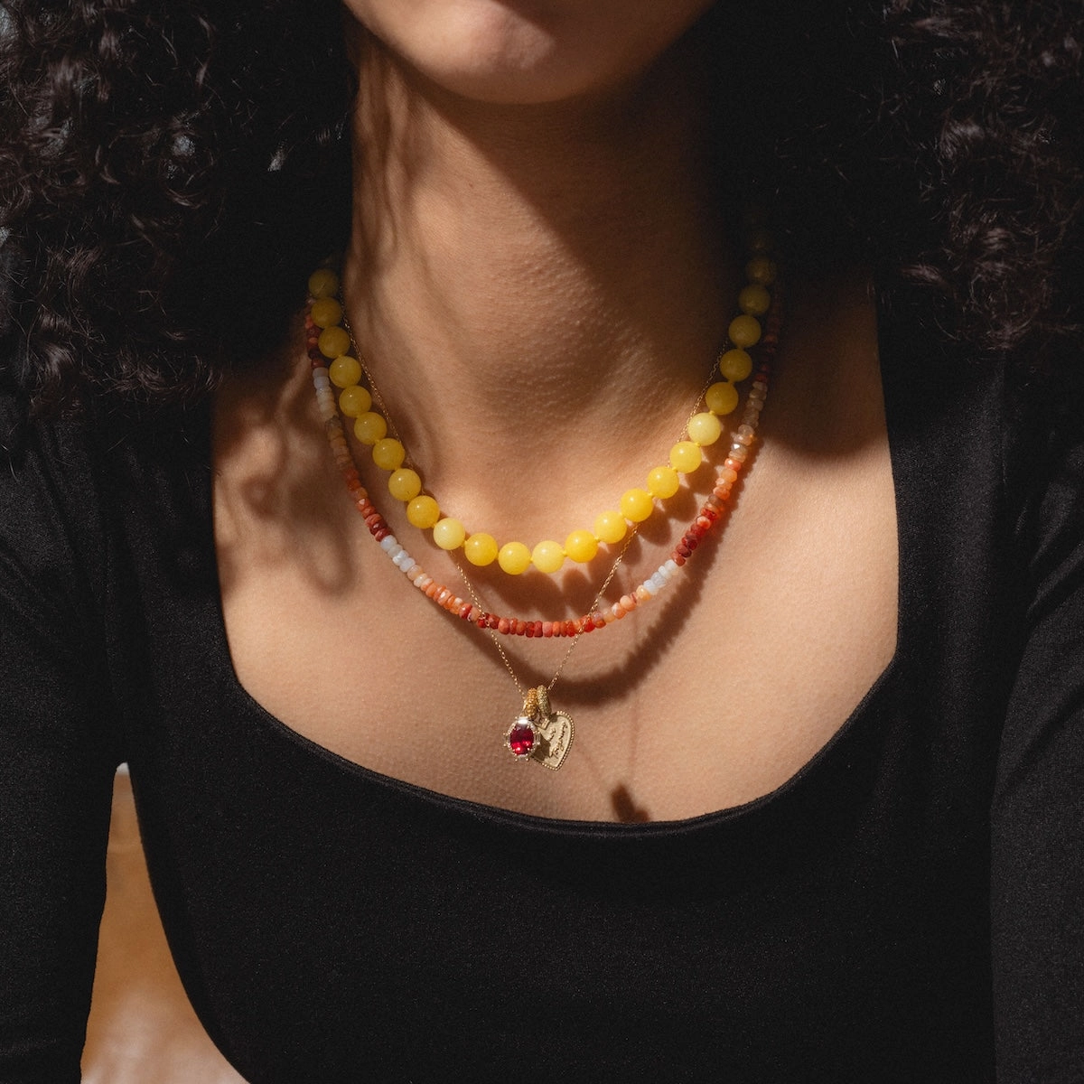 Beaded Gemstone Necklace