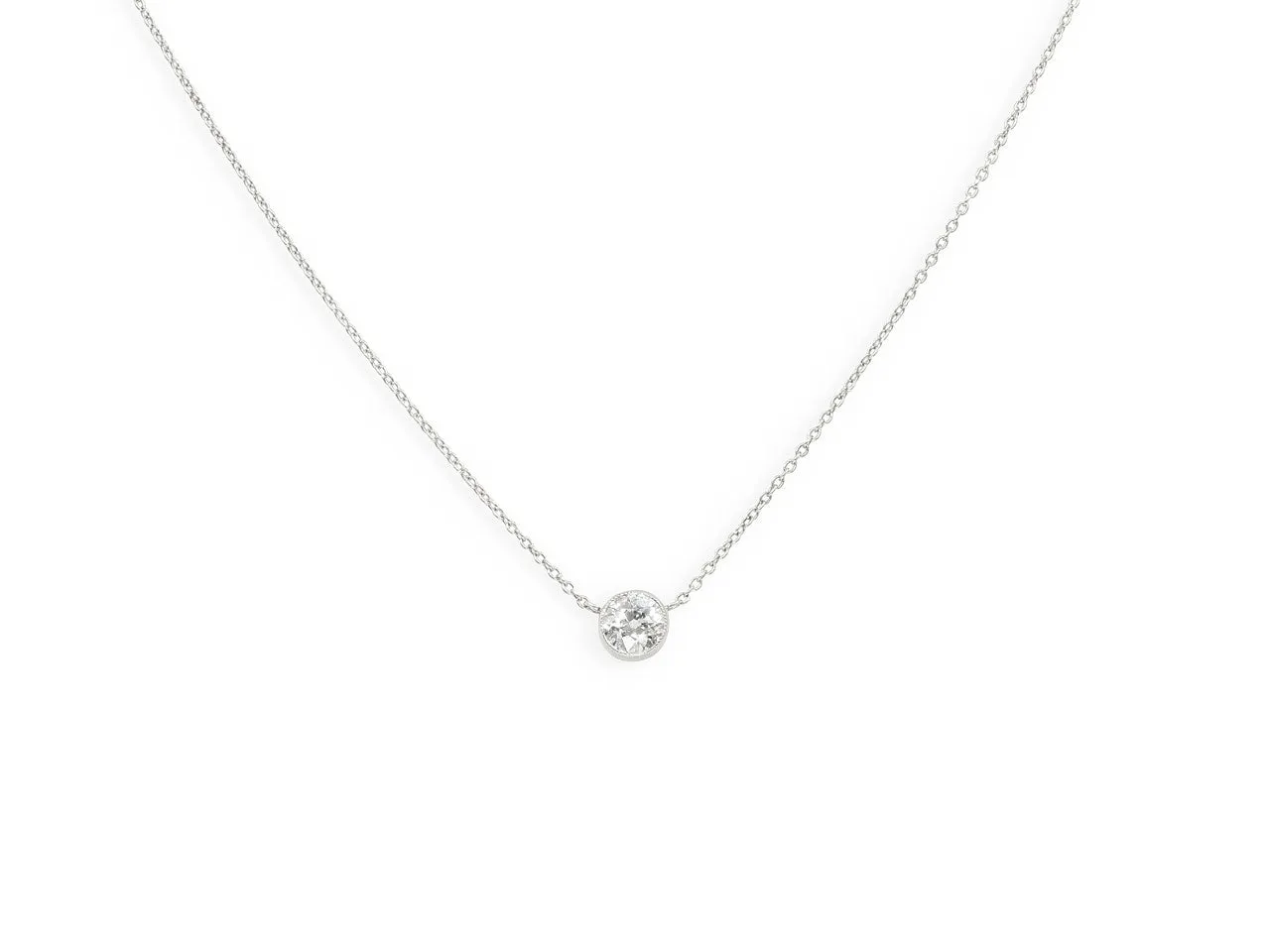 Beladora 'Bespoke' Old European Cut Diamond Solitaire, 0.52 carat J/I1, Pendant in Platinum