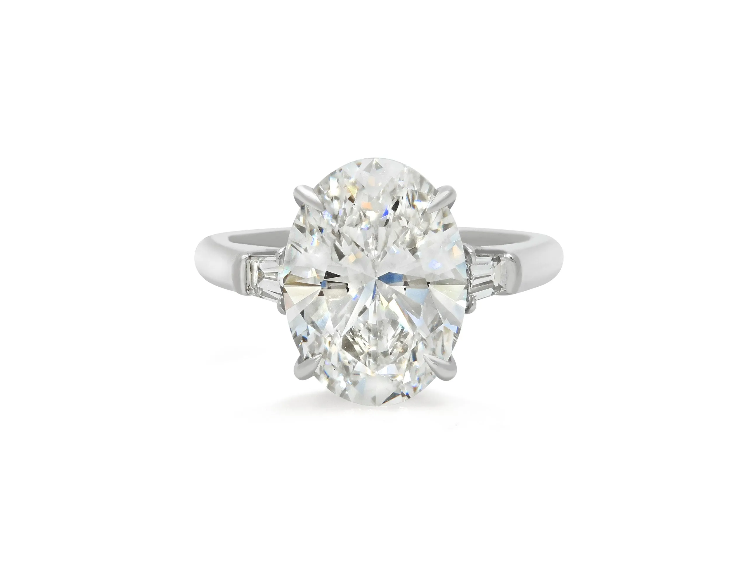 Beladora 'Bespoke' Oval-cut Diamond Ring, 5.01 Carat E/VS1, in Platinum
