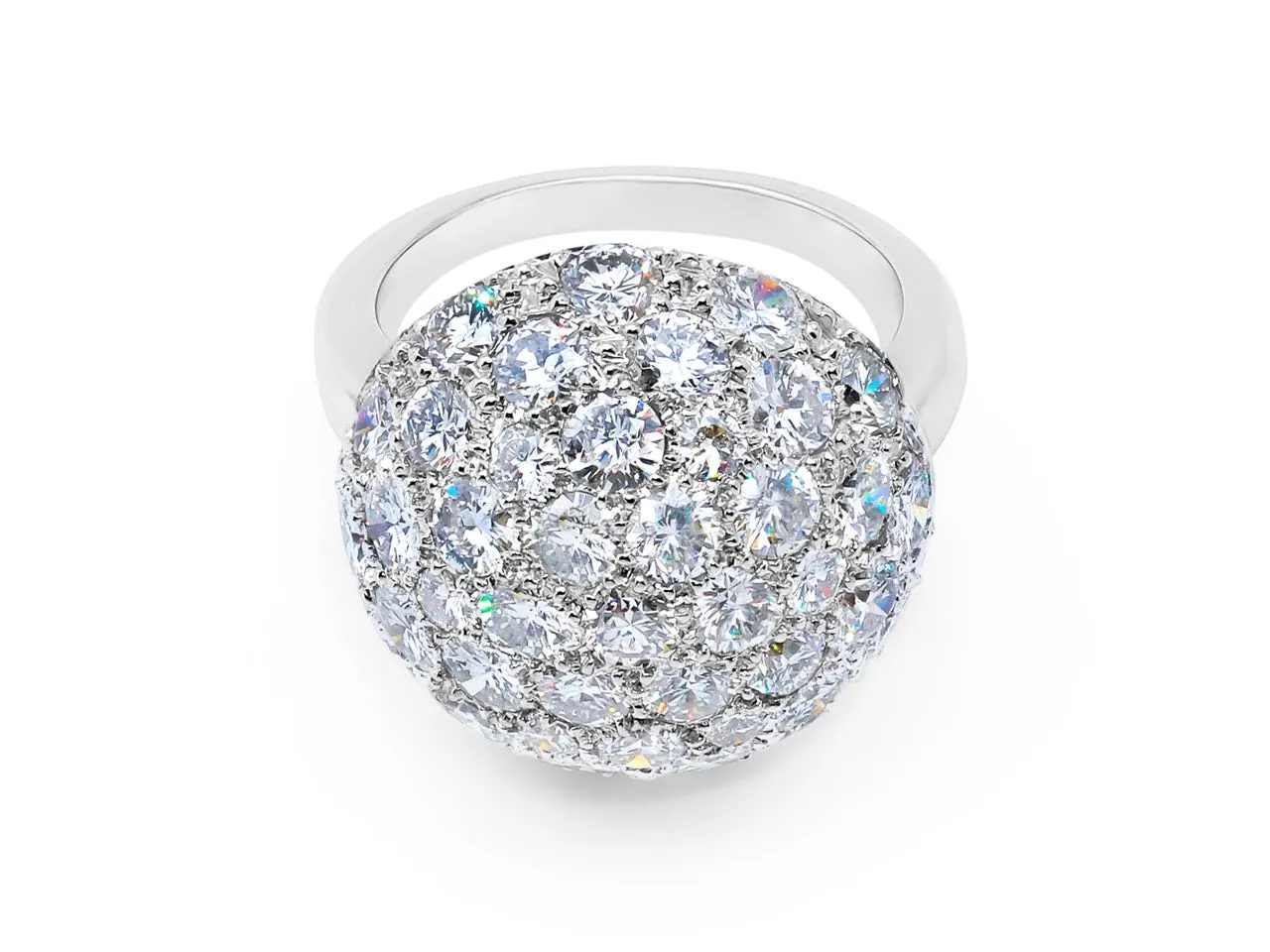Beladora 'Reimagined' Diamond Dome Ring in 18K White Gold