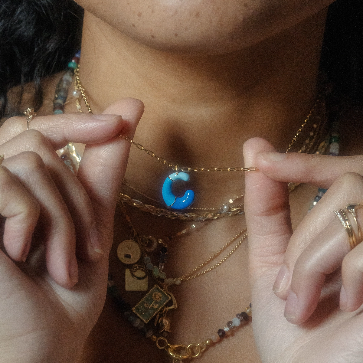 Bubble Letter Necklace