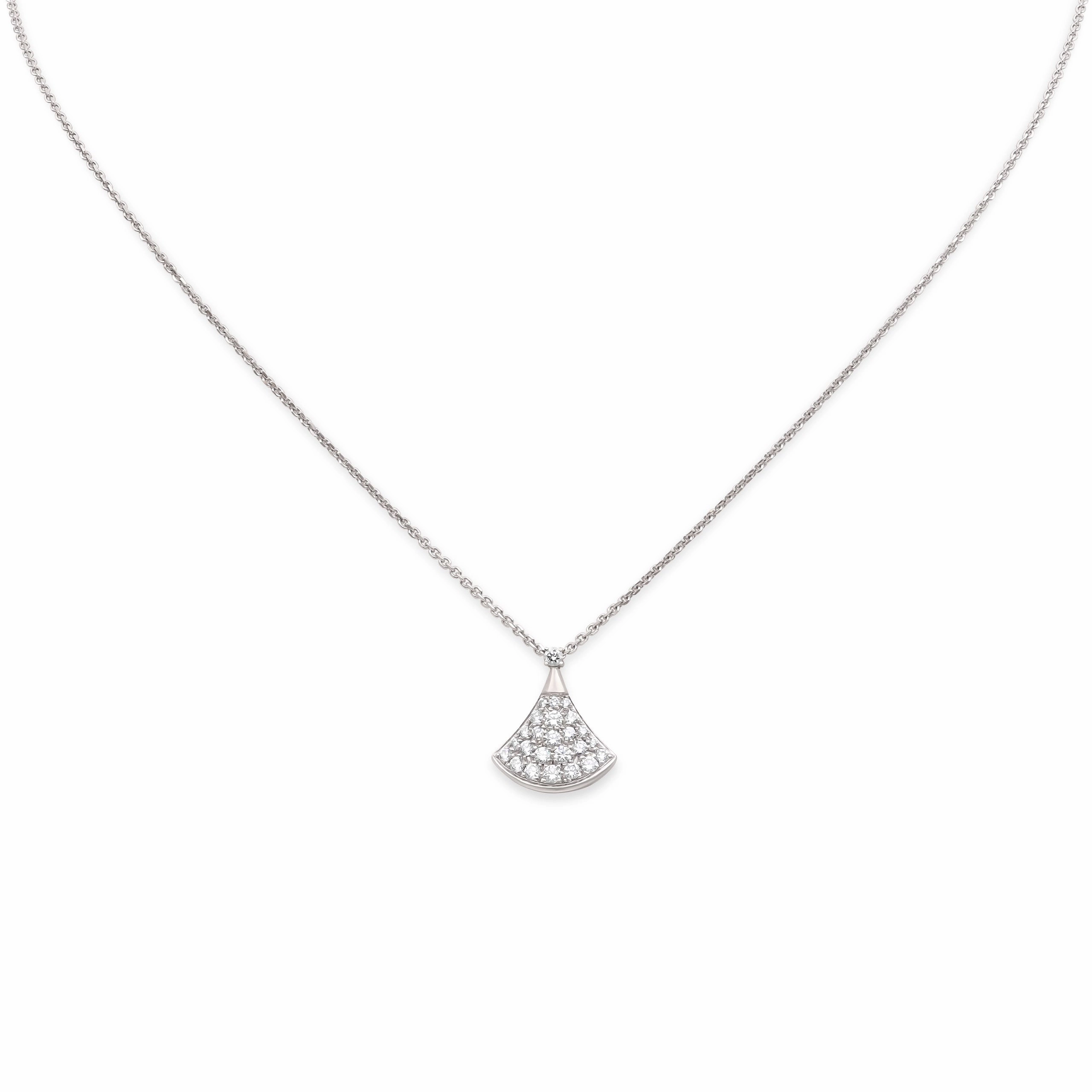 Bulgari 'Diva's Dream' Diamond Necklace in 18K White Gold