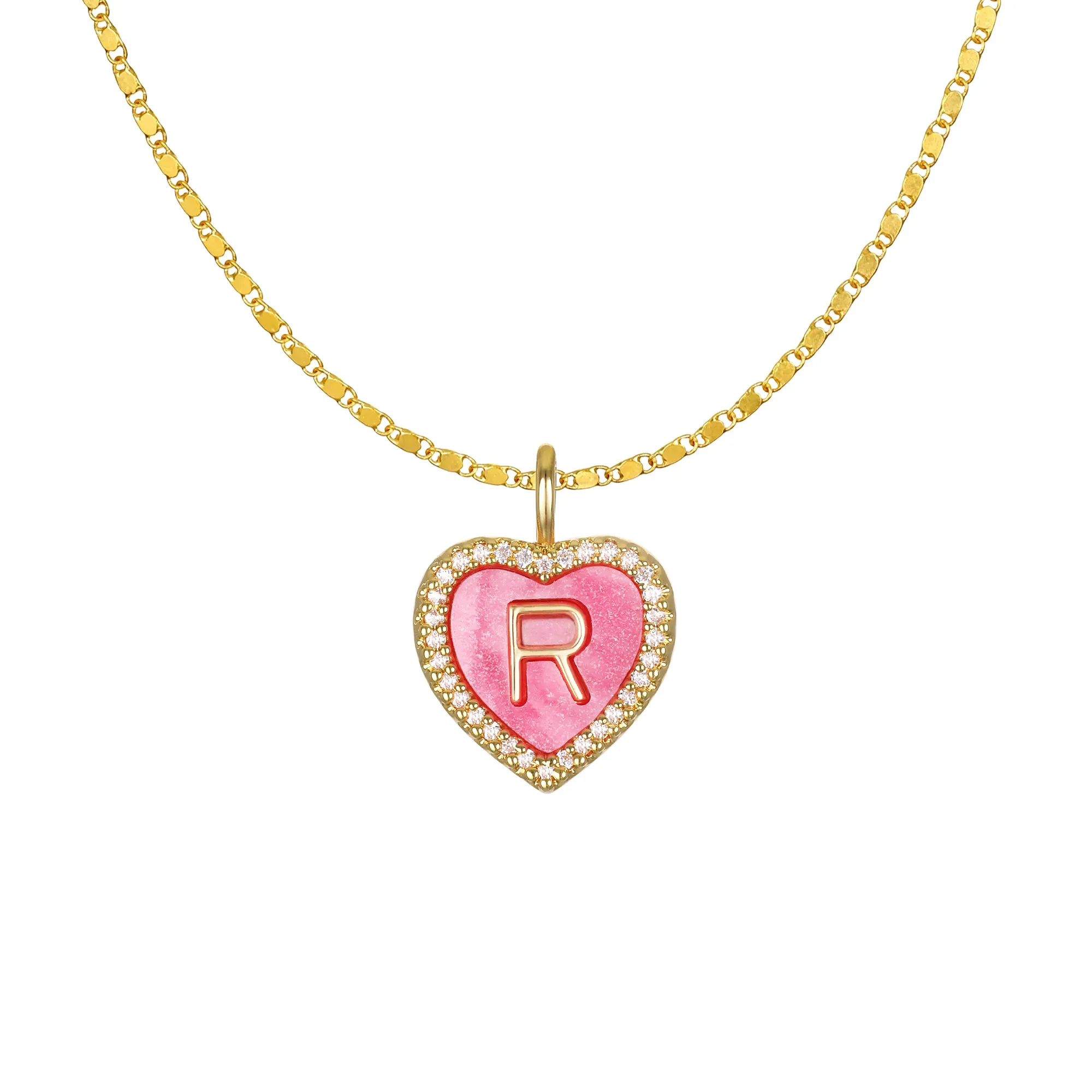 Cami Heart Initial Necklace