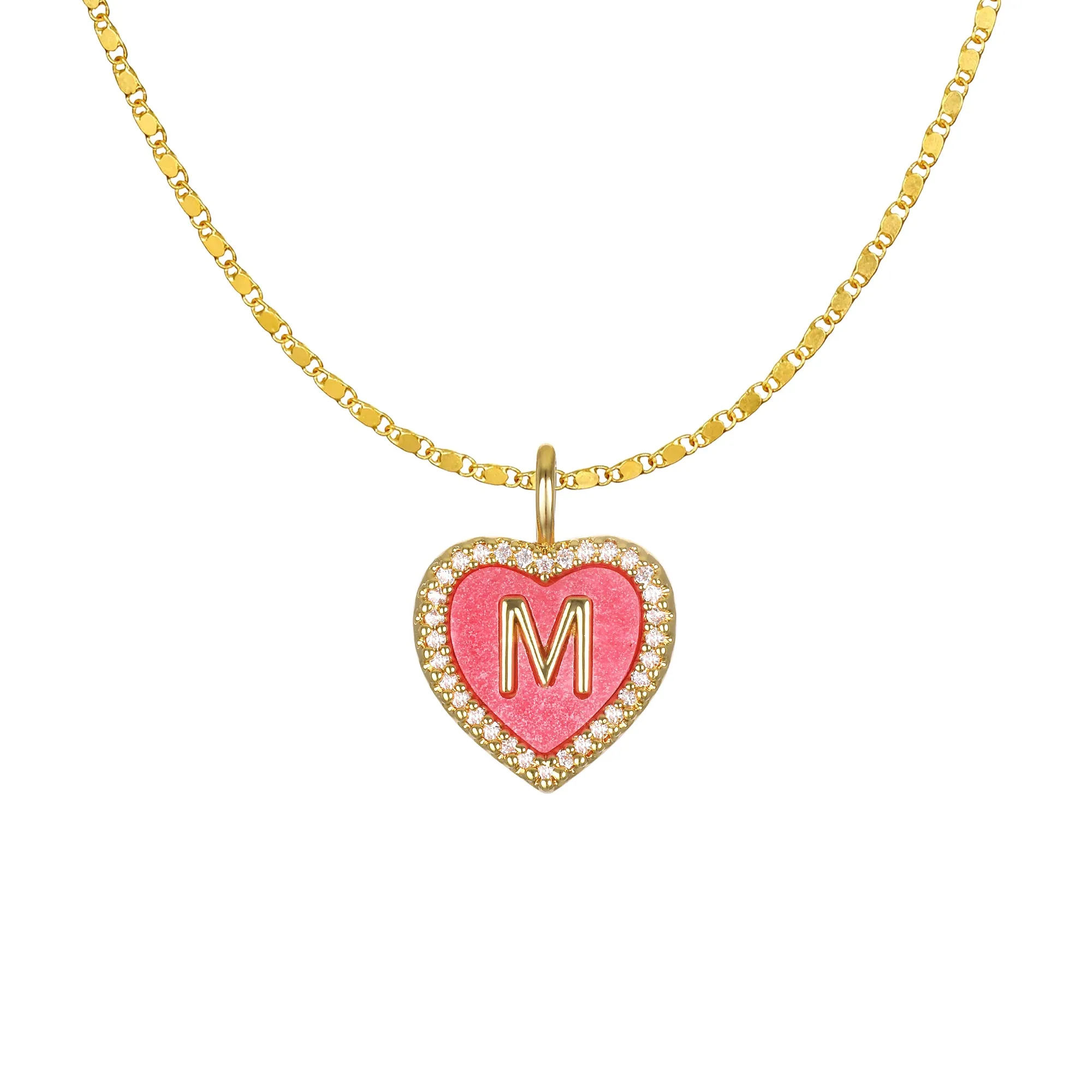 Cami Heart Initial Necklace