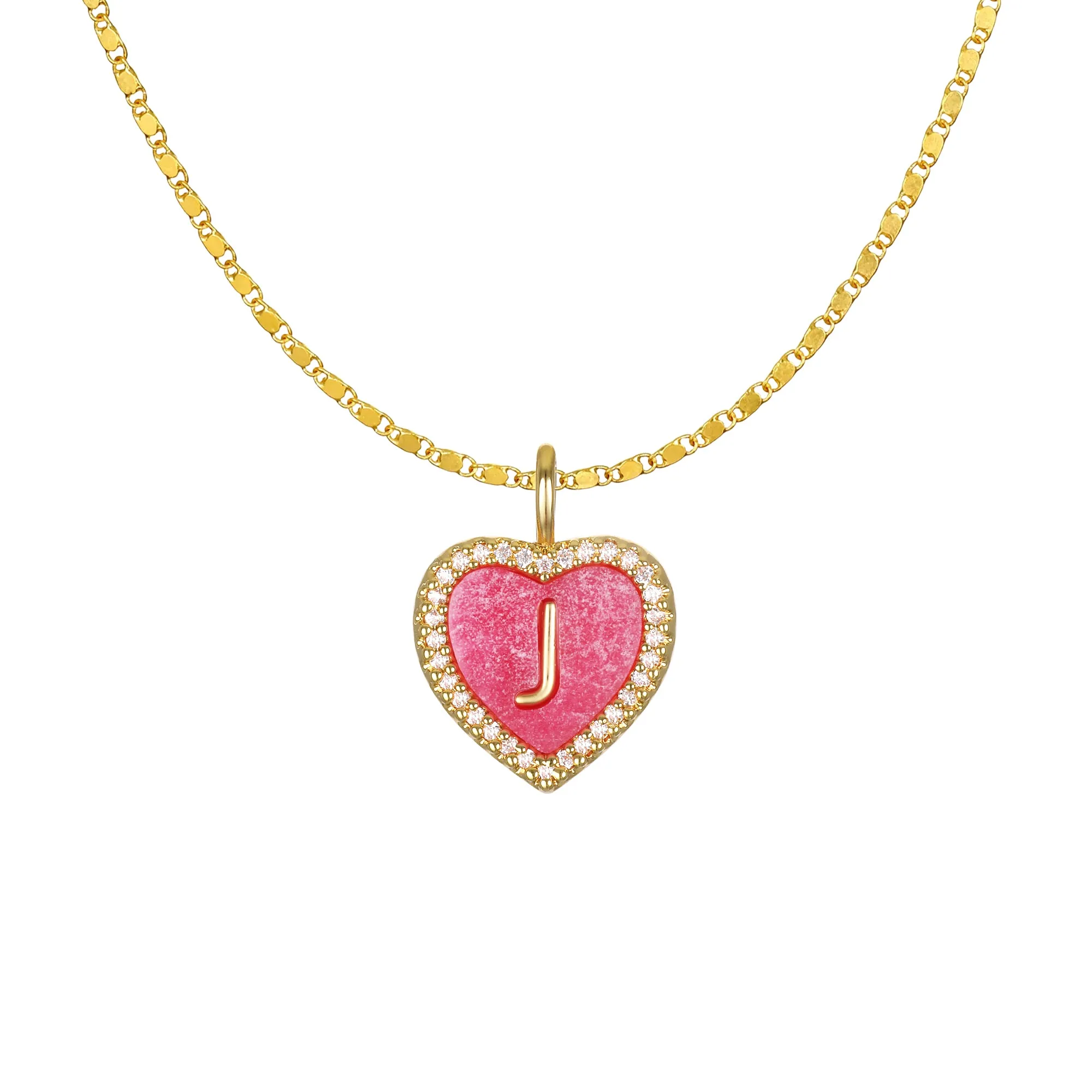 Cami Heart Initial Necklace