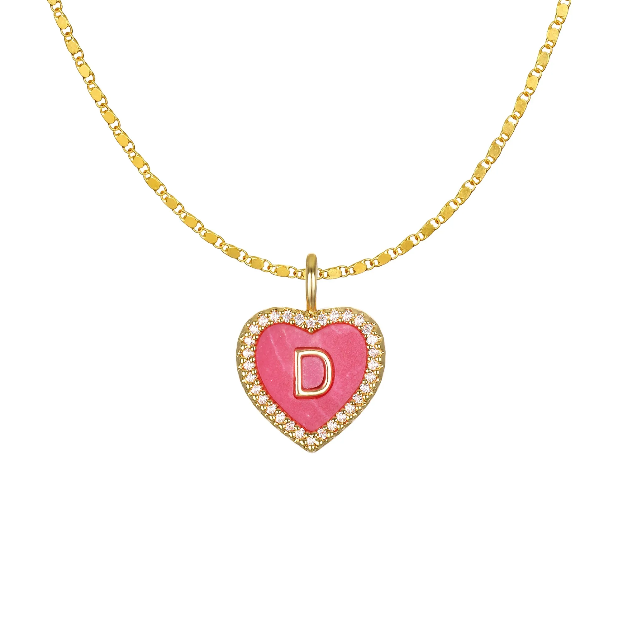 Cami Heart Initial Necklace