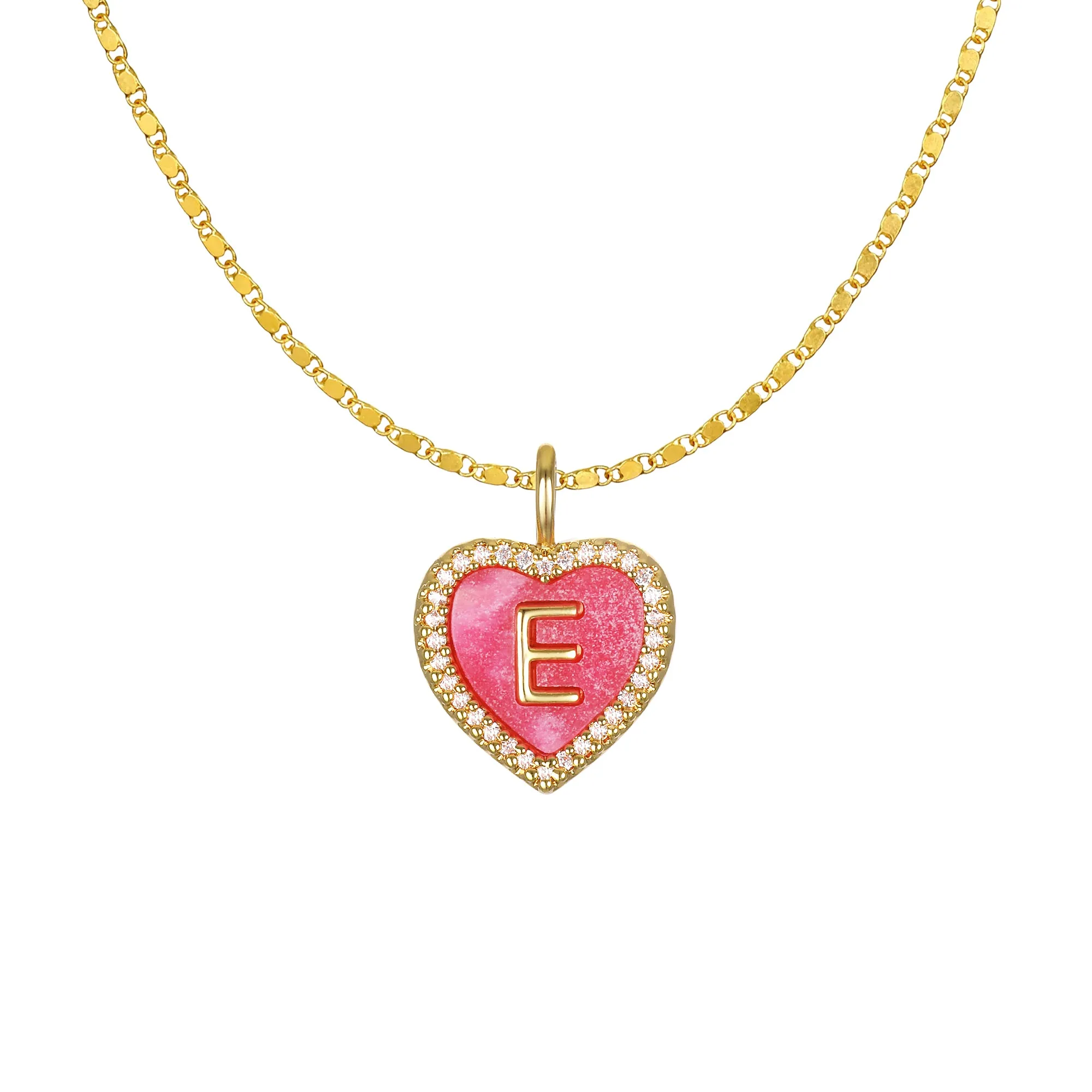 Cami Heart Initial Necklace