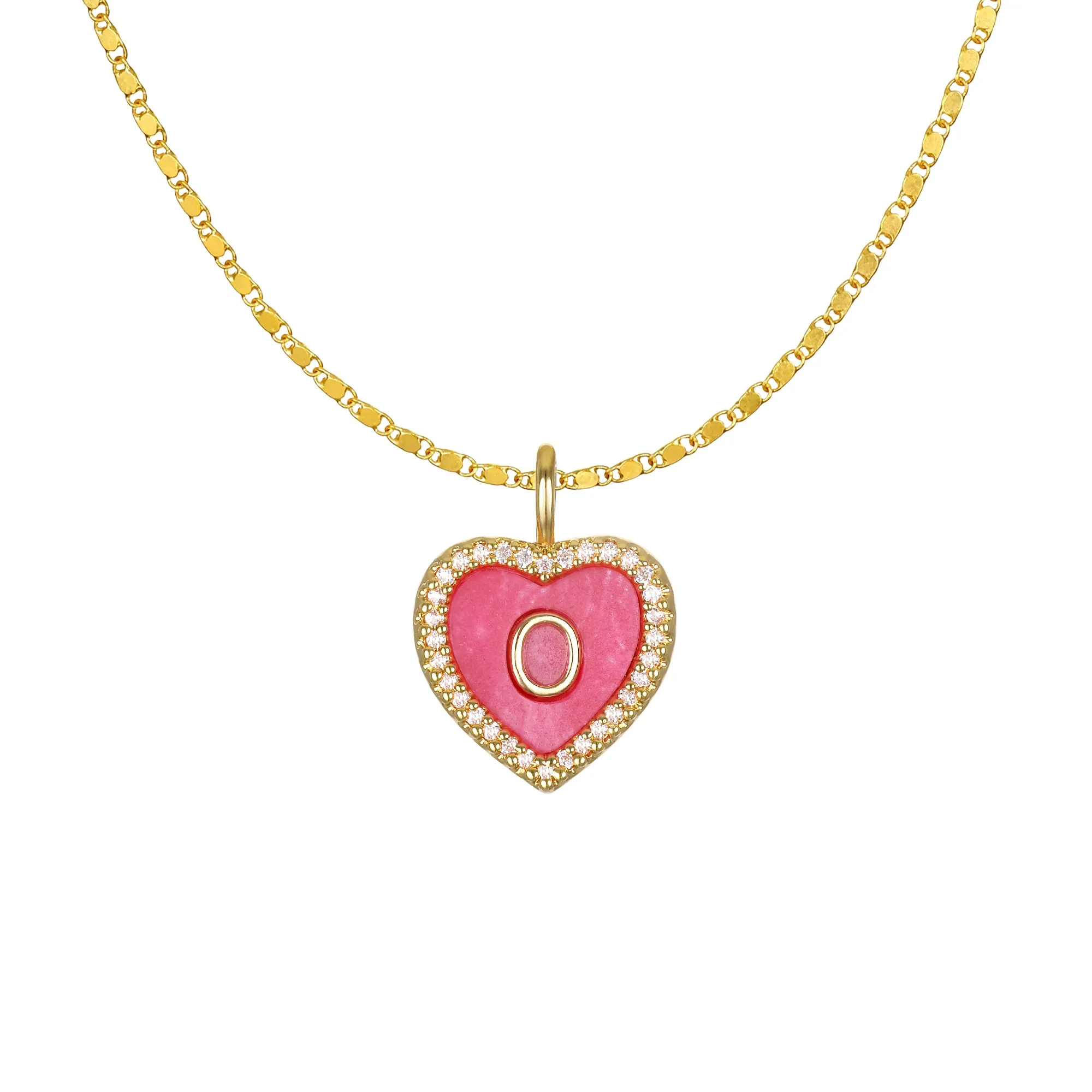 Cami Heart Initial Necklace