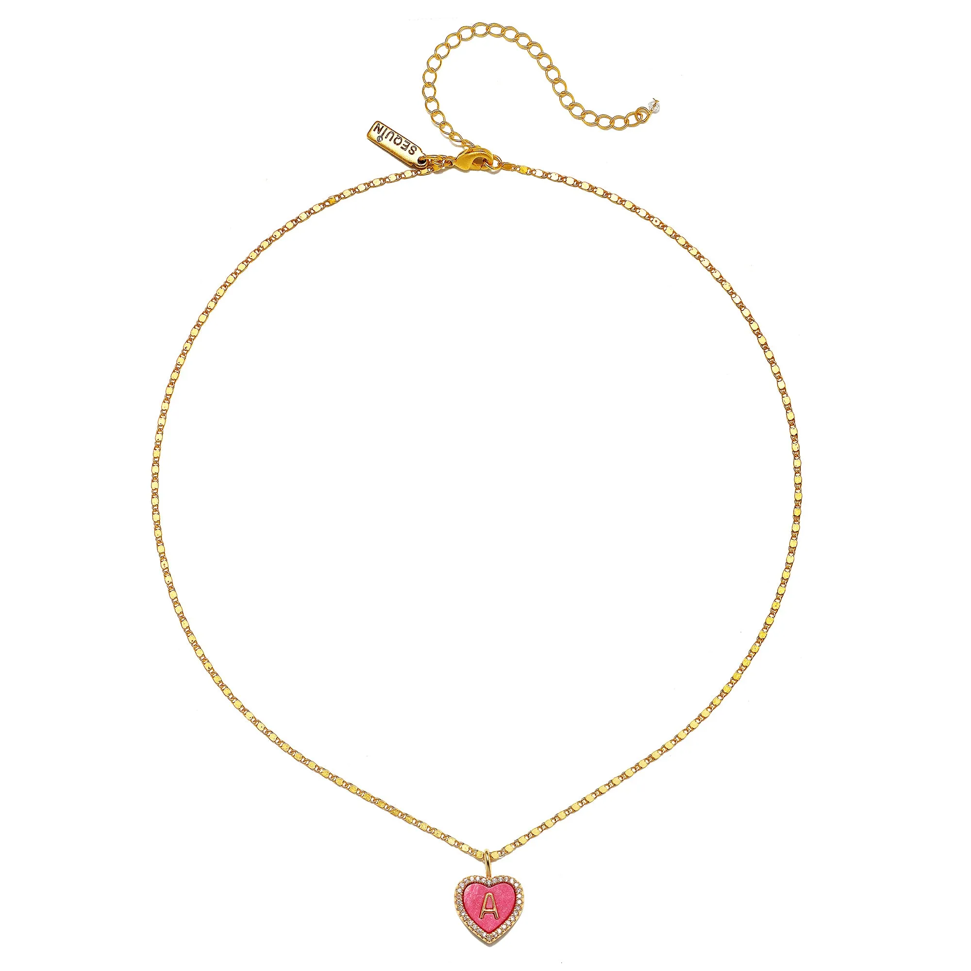 Cami Heart Initial Necklace