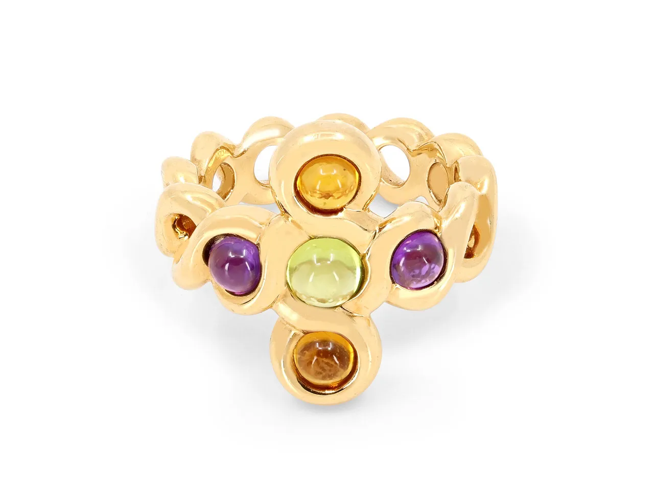 Chanel Multi-Gemstone Ring in 18K Gold