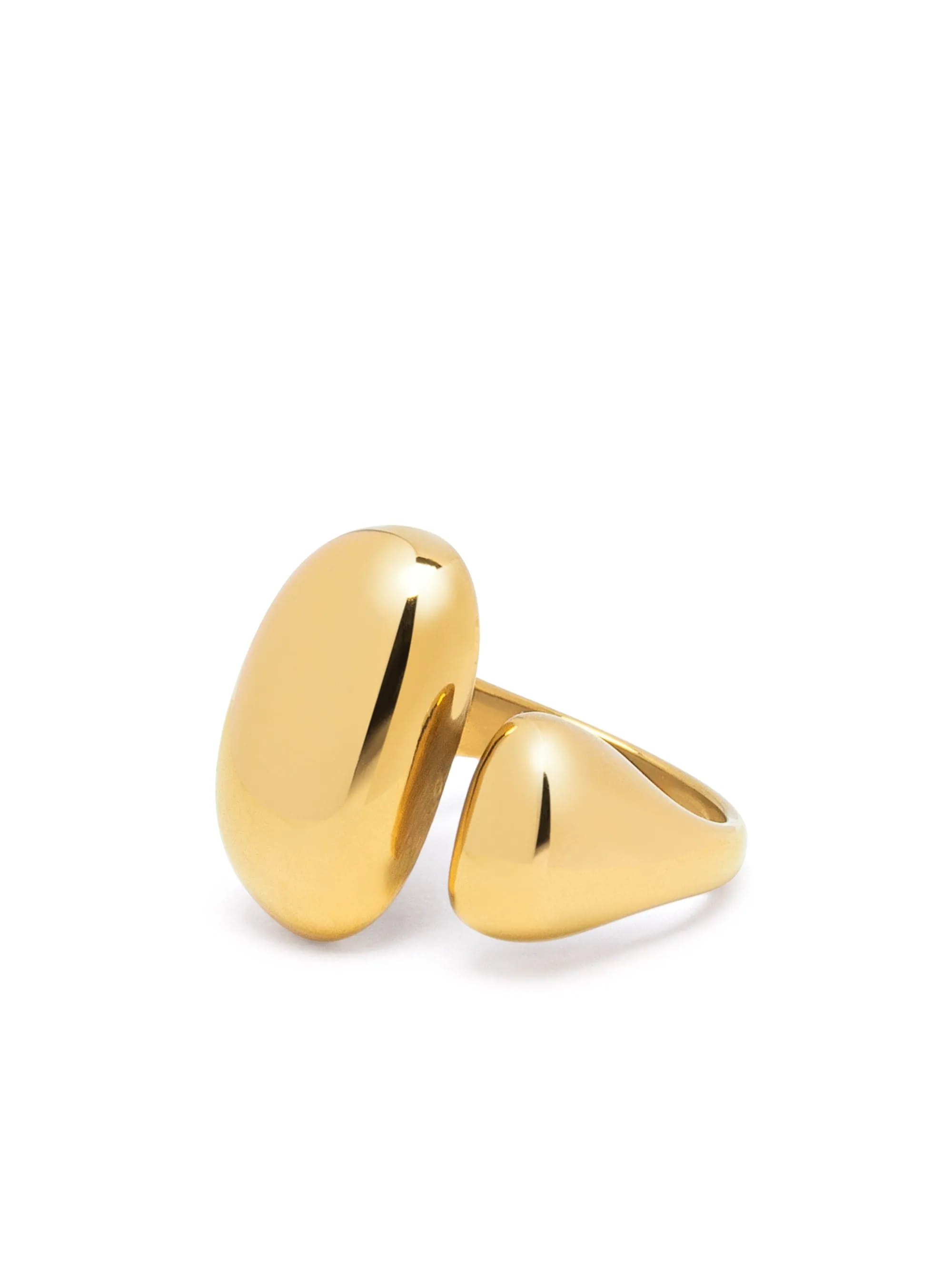 Chunky Cuff Ring in Gold
