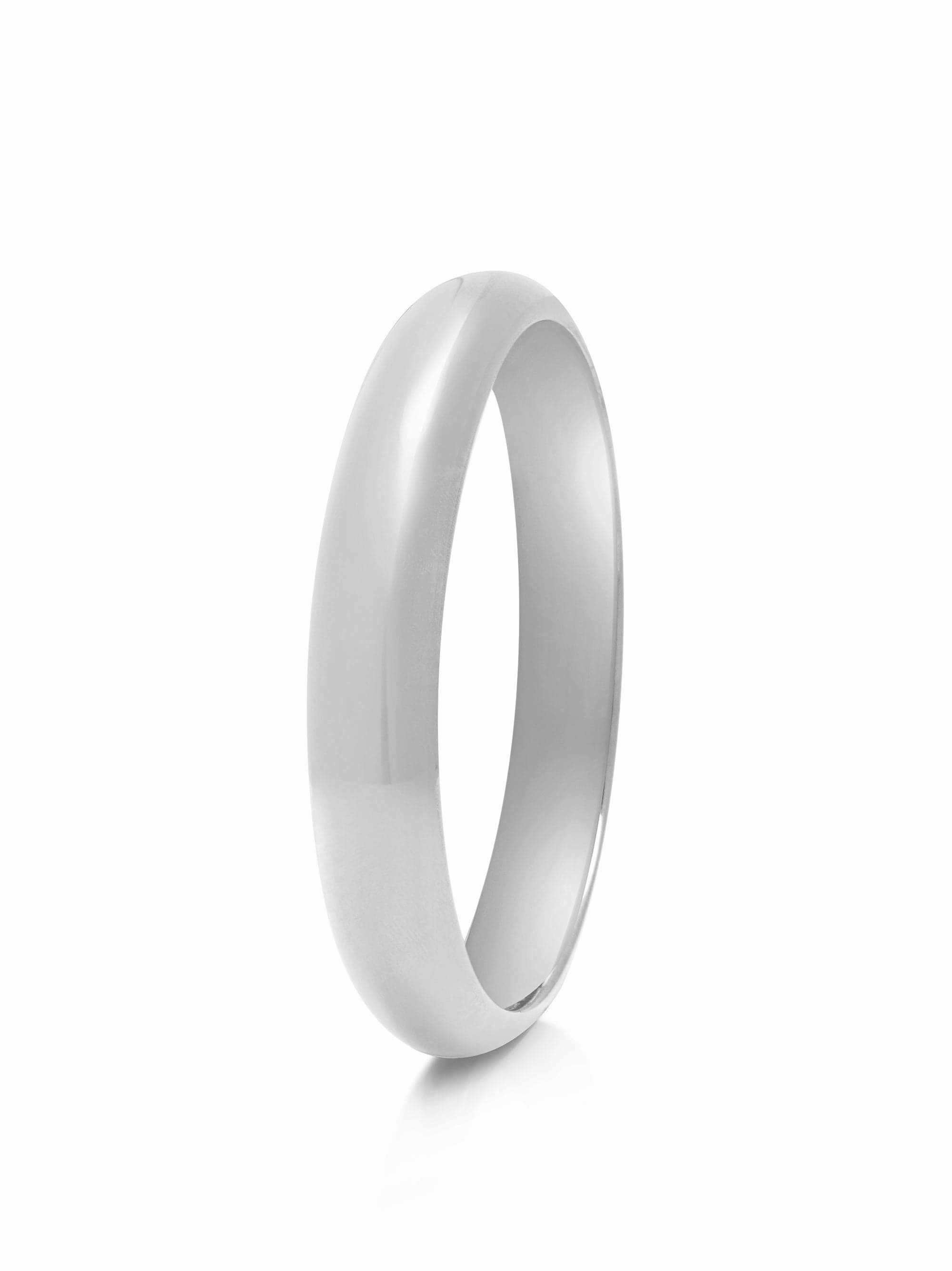 Classic 12mm Round Bangle in Silver