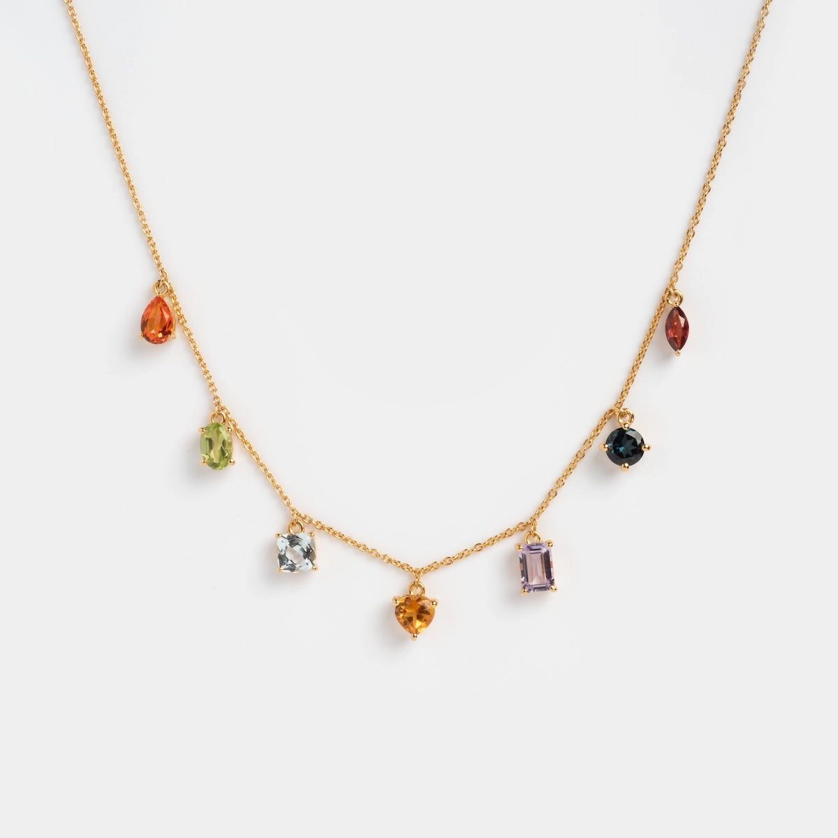 Classical Confetti Gemstone Necklace