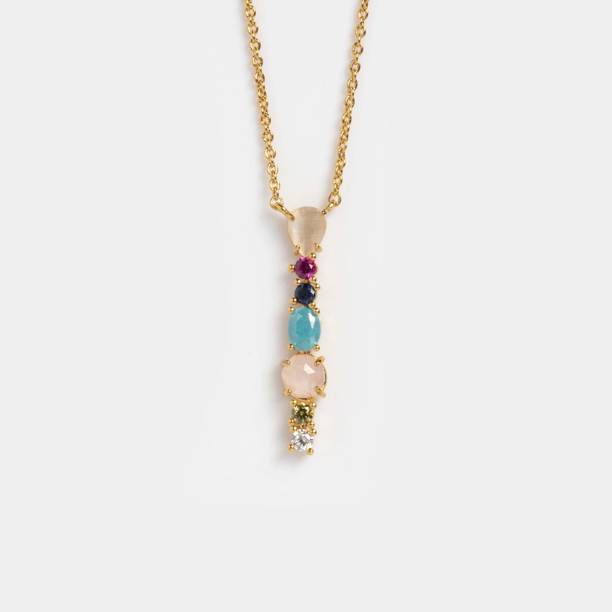 Colorful Monogram Pendant