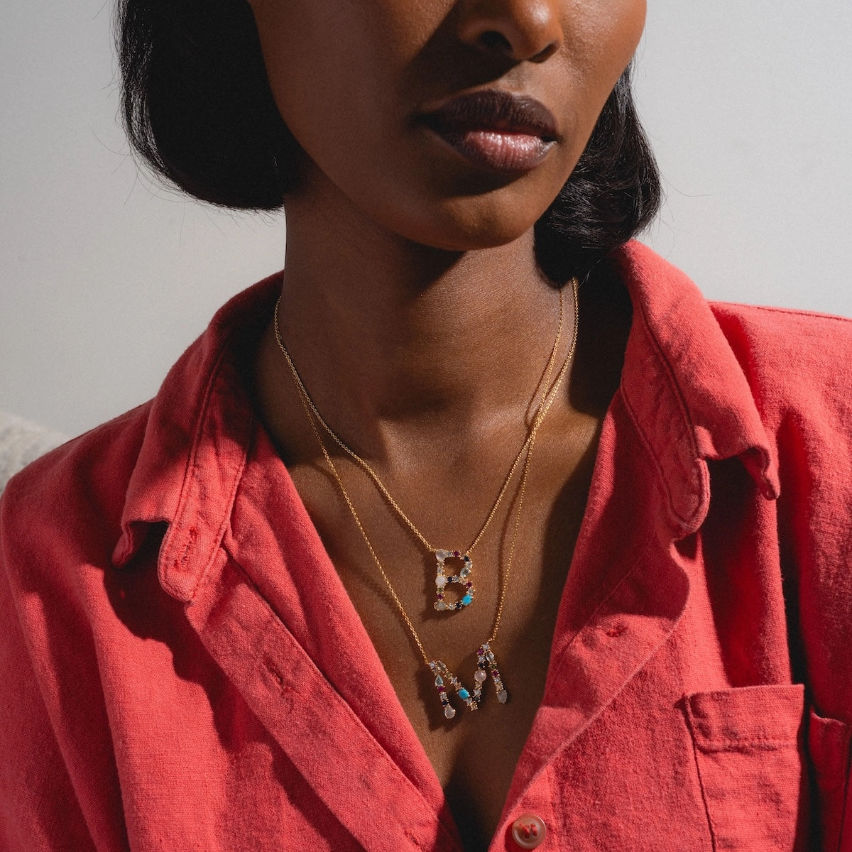 Colorful Monogram Pendant