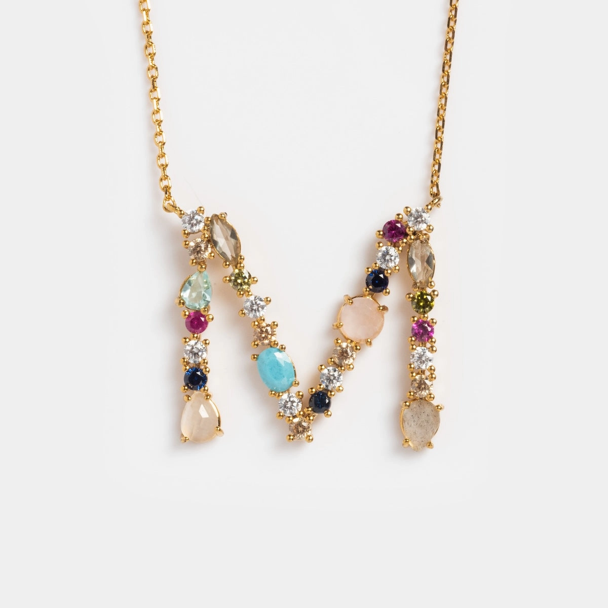 Colorful Monogram Pendant