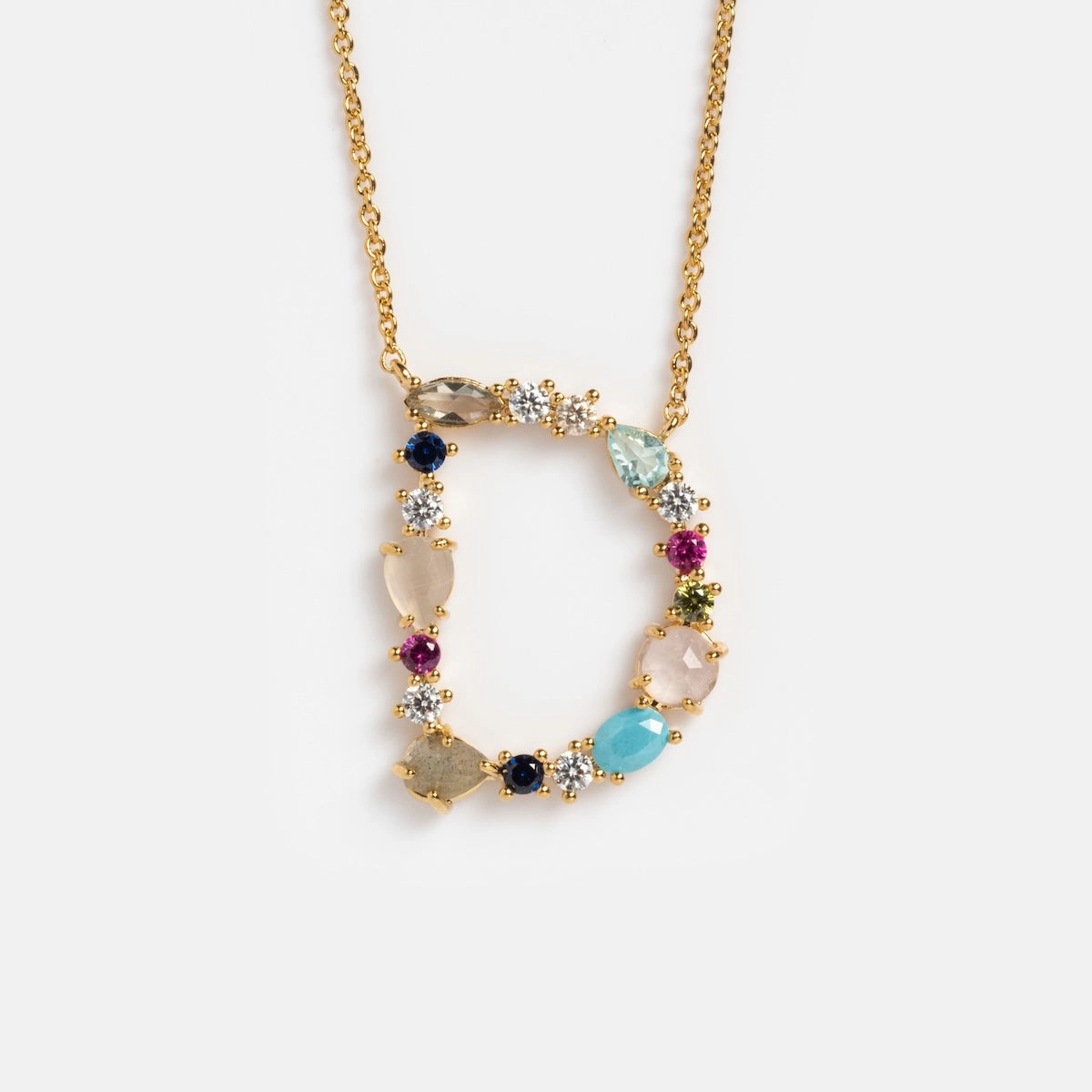 Colorful Monogram Pendant