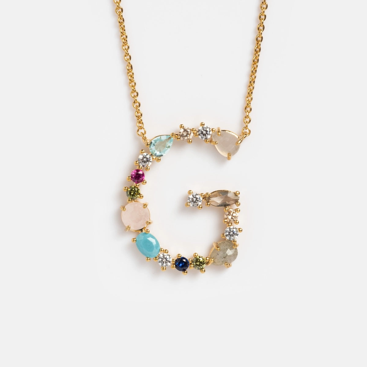 Colorful Monogram Pendant