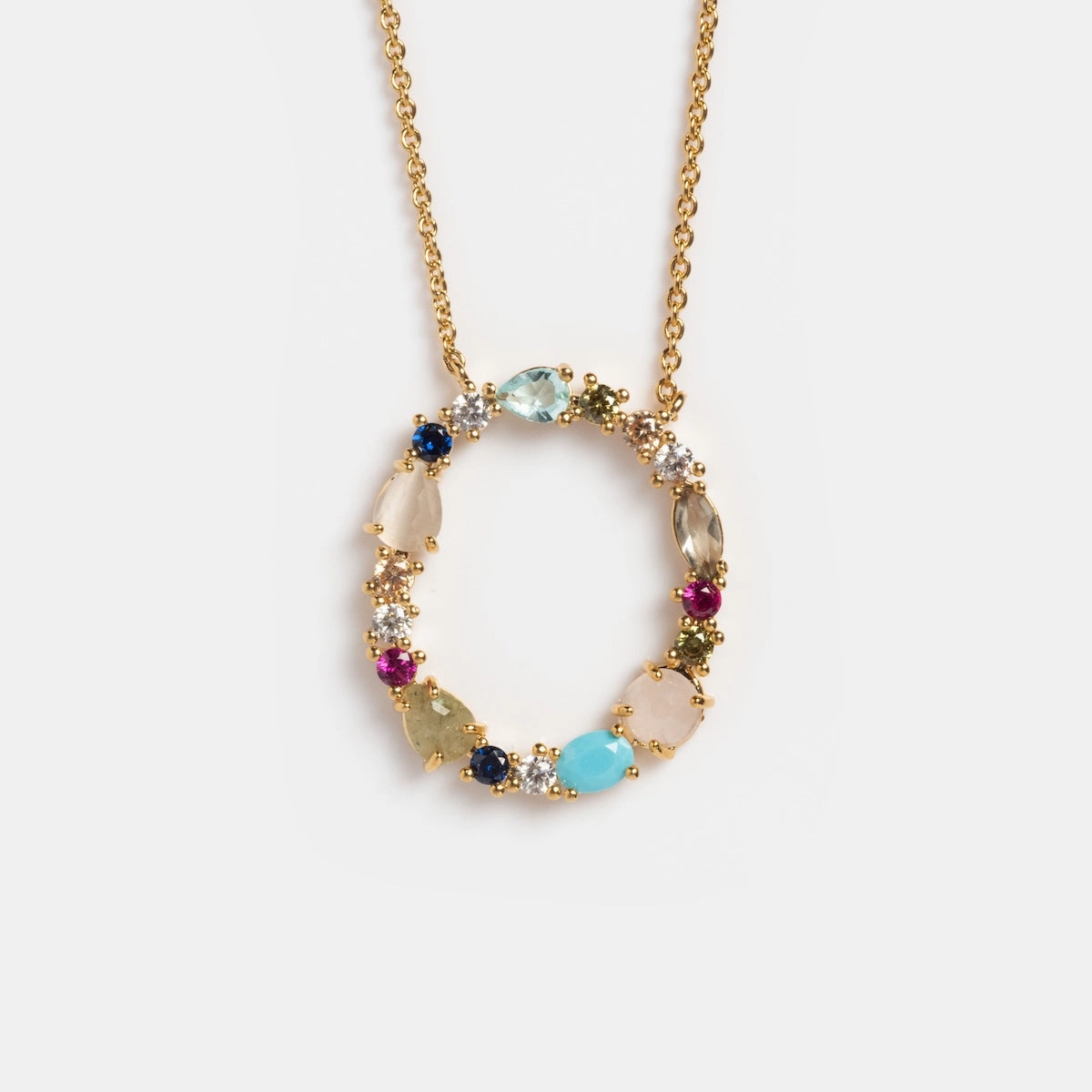 Colorful Monogram Pendant