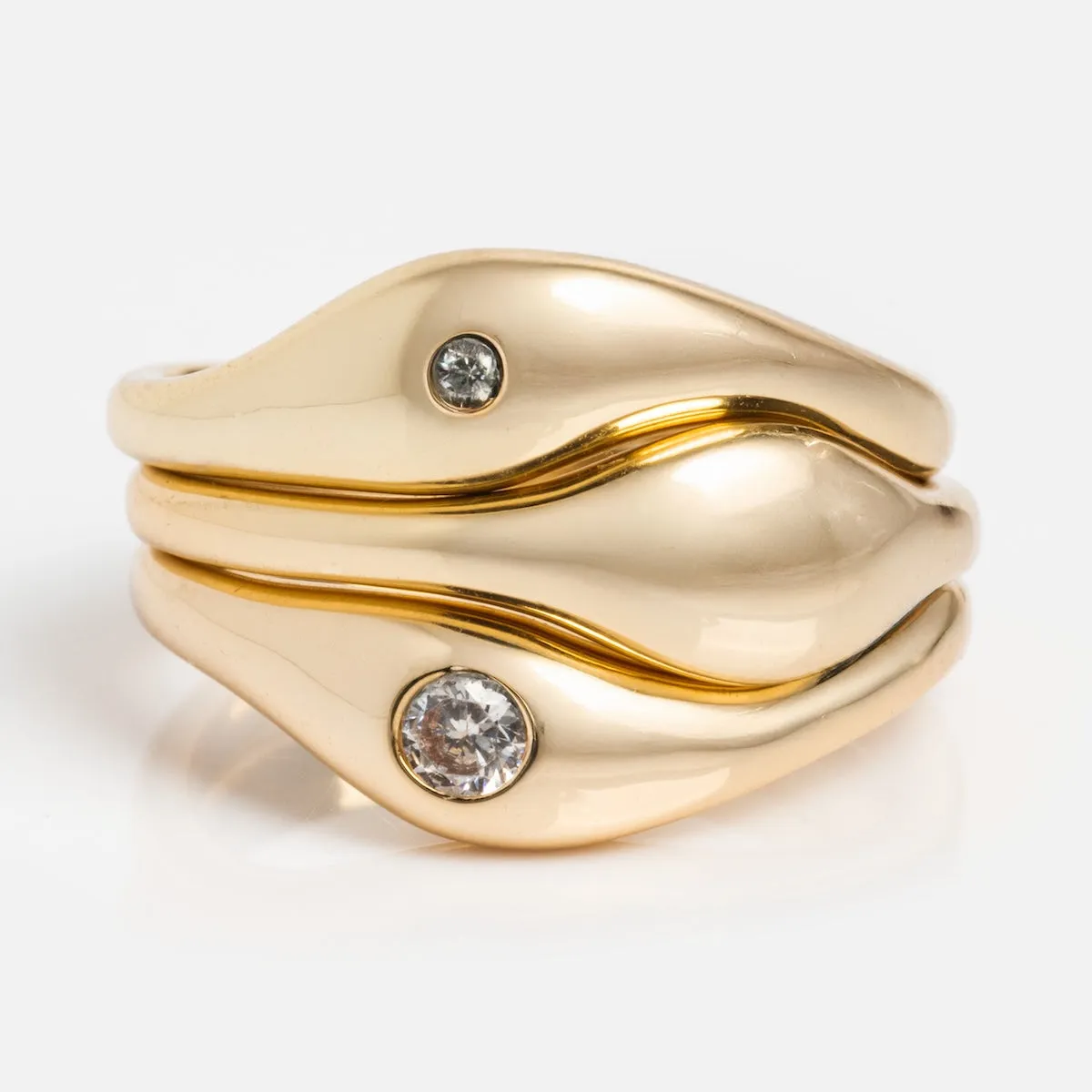 Delphine Solitaire Ring Set