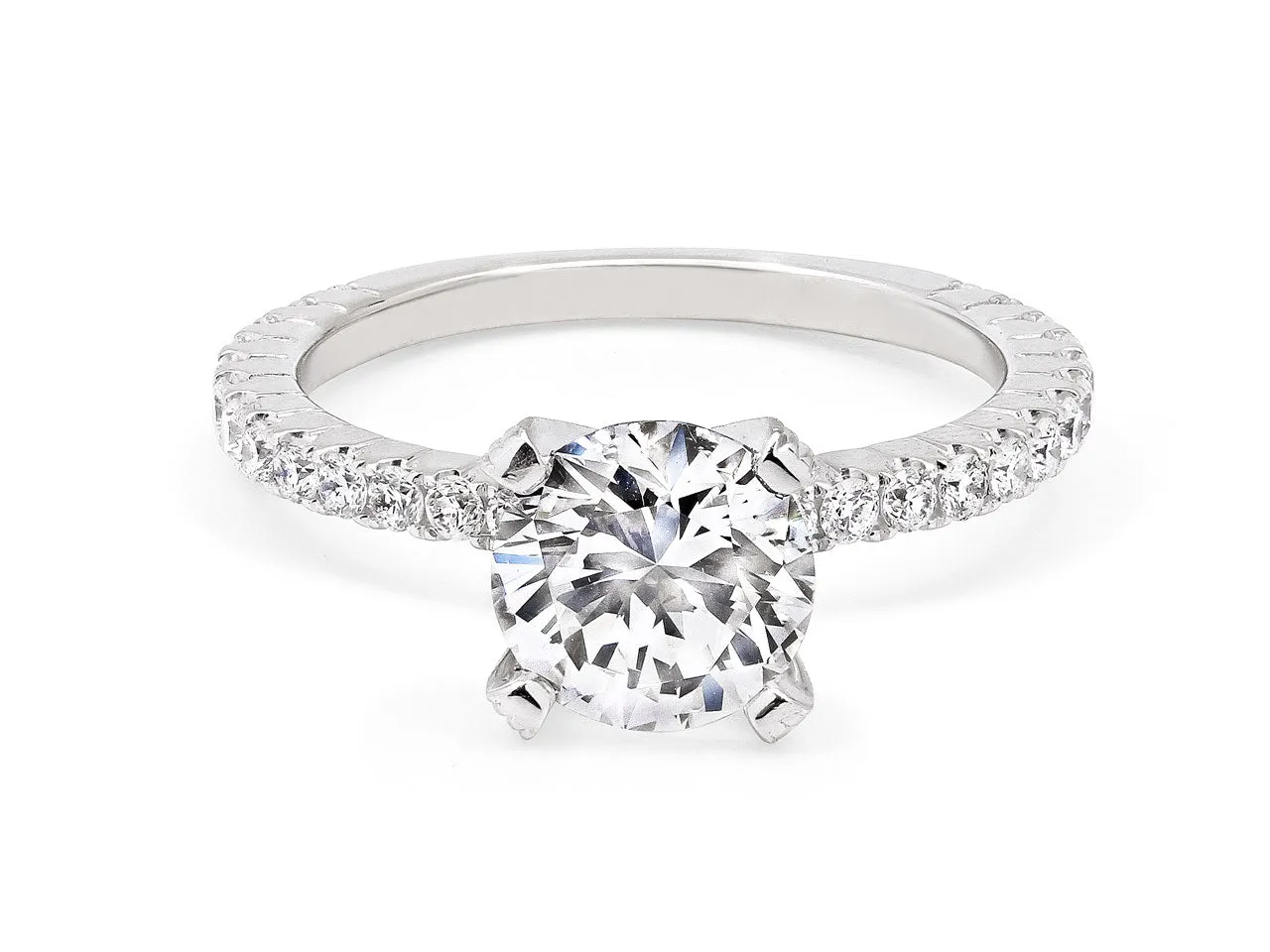 Diamond Solitaire Ring, 1.51 carats I/SI-2, in 18K White Gold