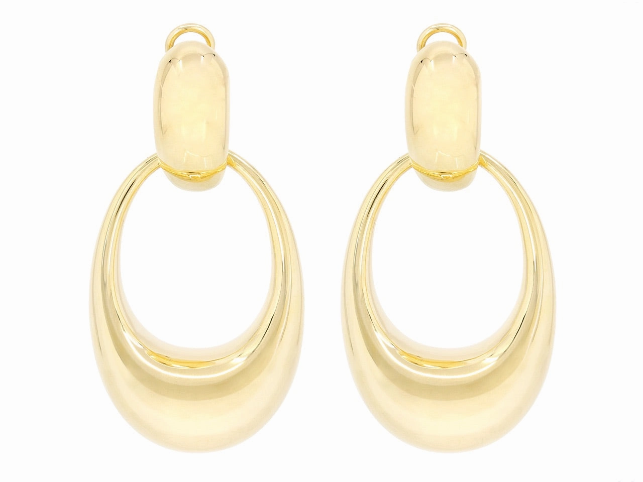 Door Knocker Earrings in 18K Gold, by Beladora