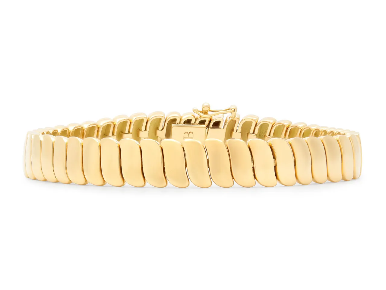 Flexible Link Bracelet in 18K Gold, by Beladora