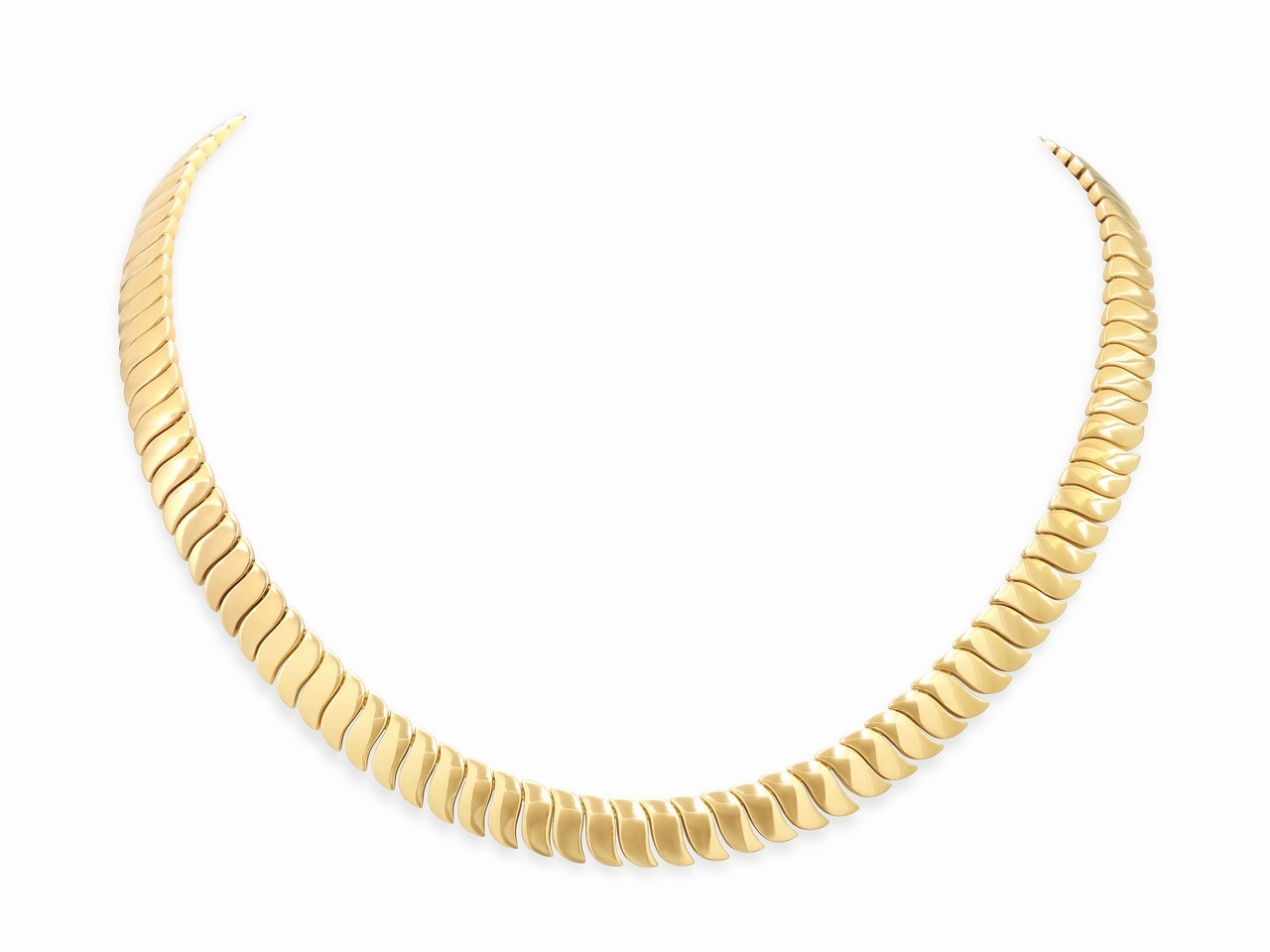 Flexible Link Necklace in 18K Gold, by Beladora
