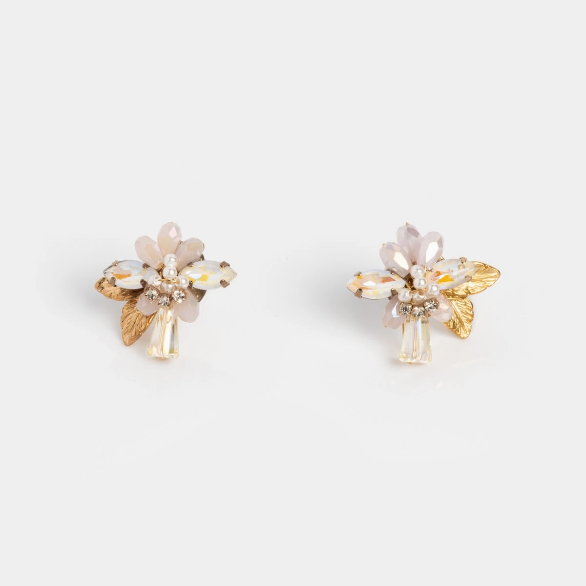Flora Crystal Cluster Earrings