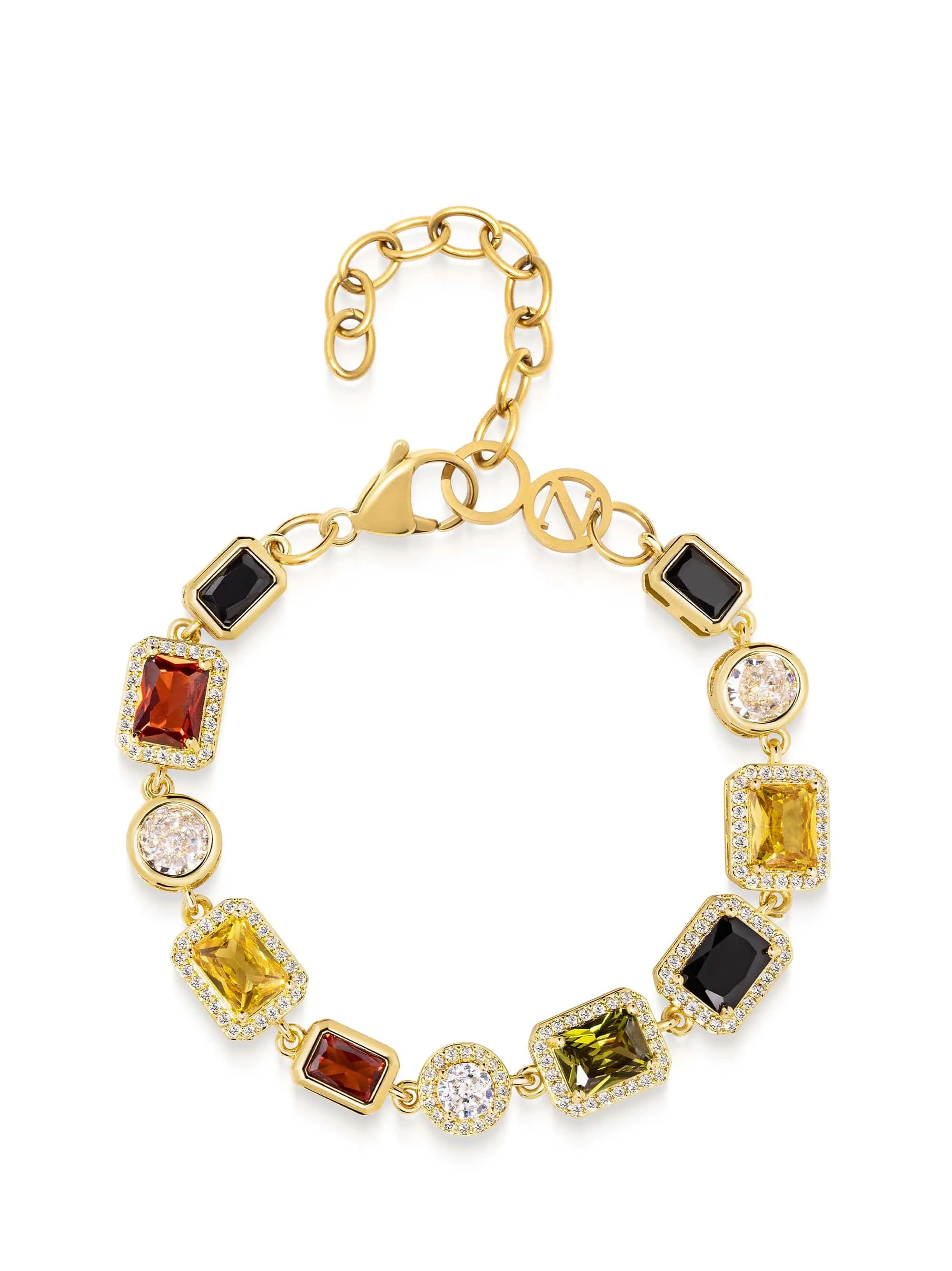 Gemstone Bracelet in Gold