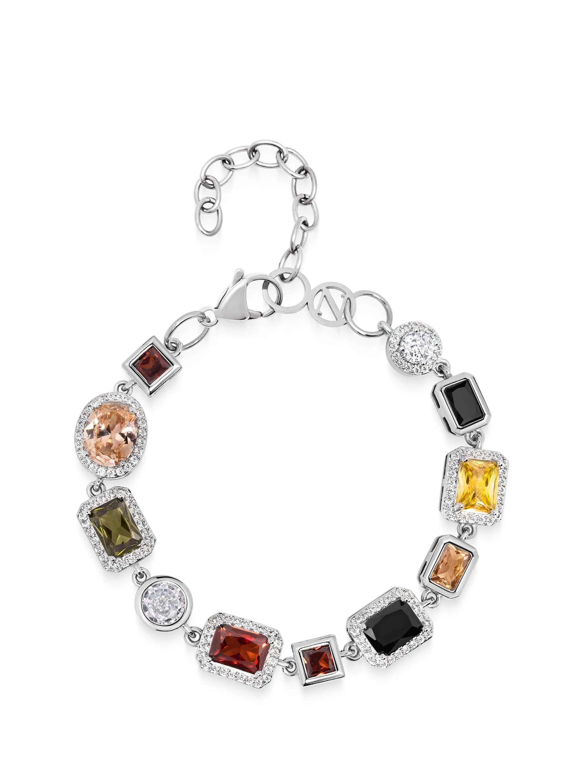 Gemstone Bracelet in Silver