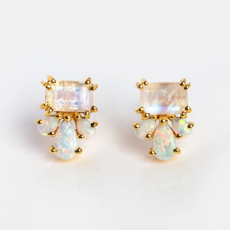 Gemstone Empress Stud Earrings