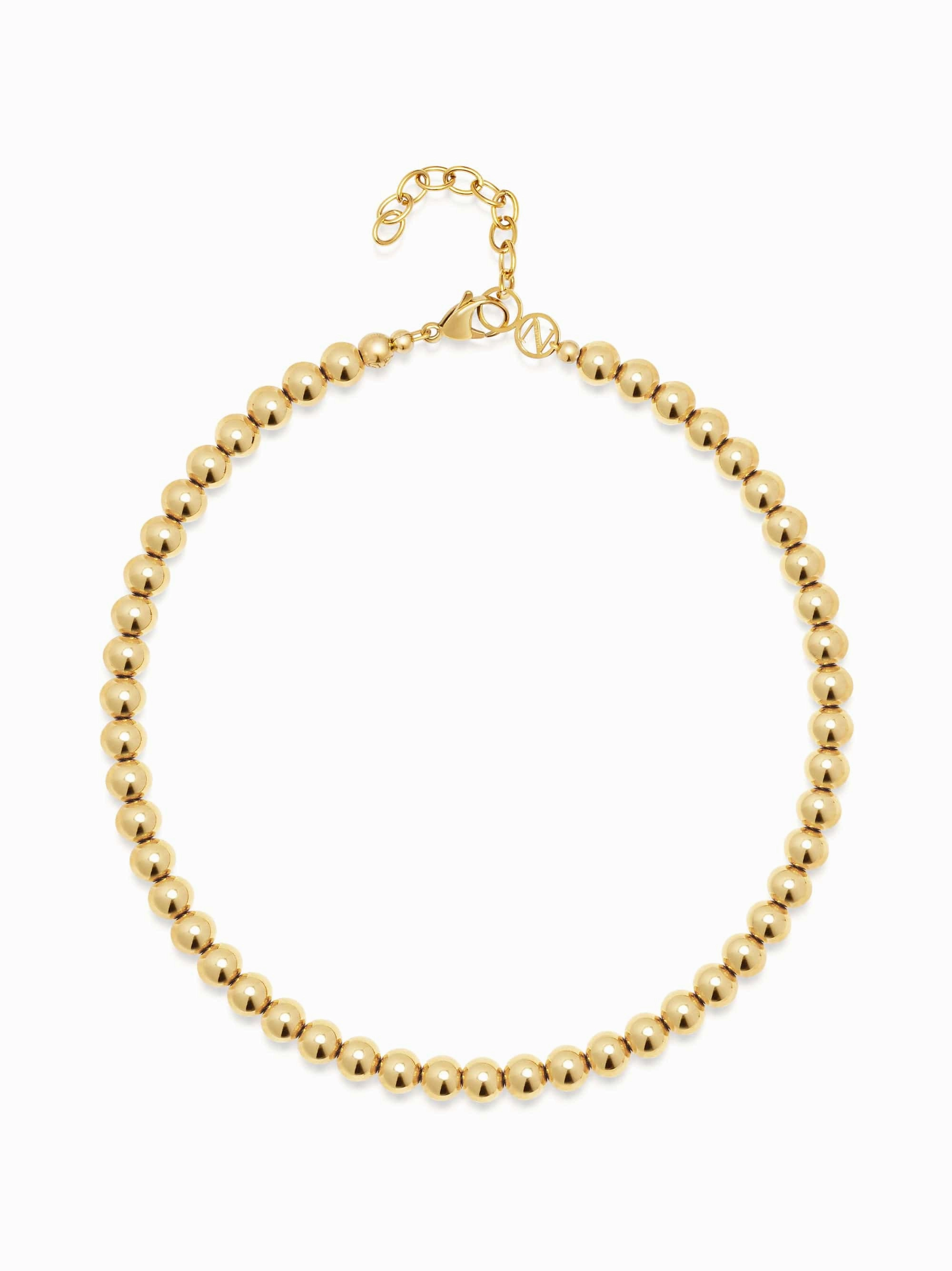 Gold Glow Beaded Choker