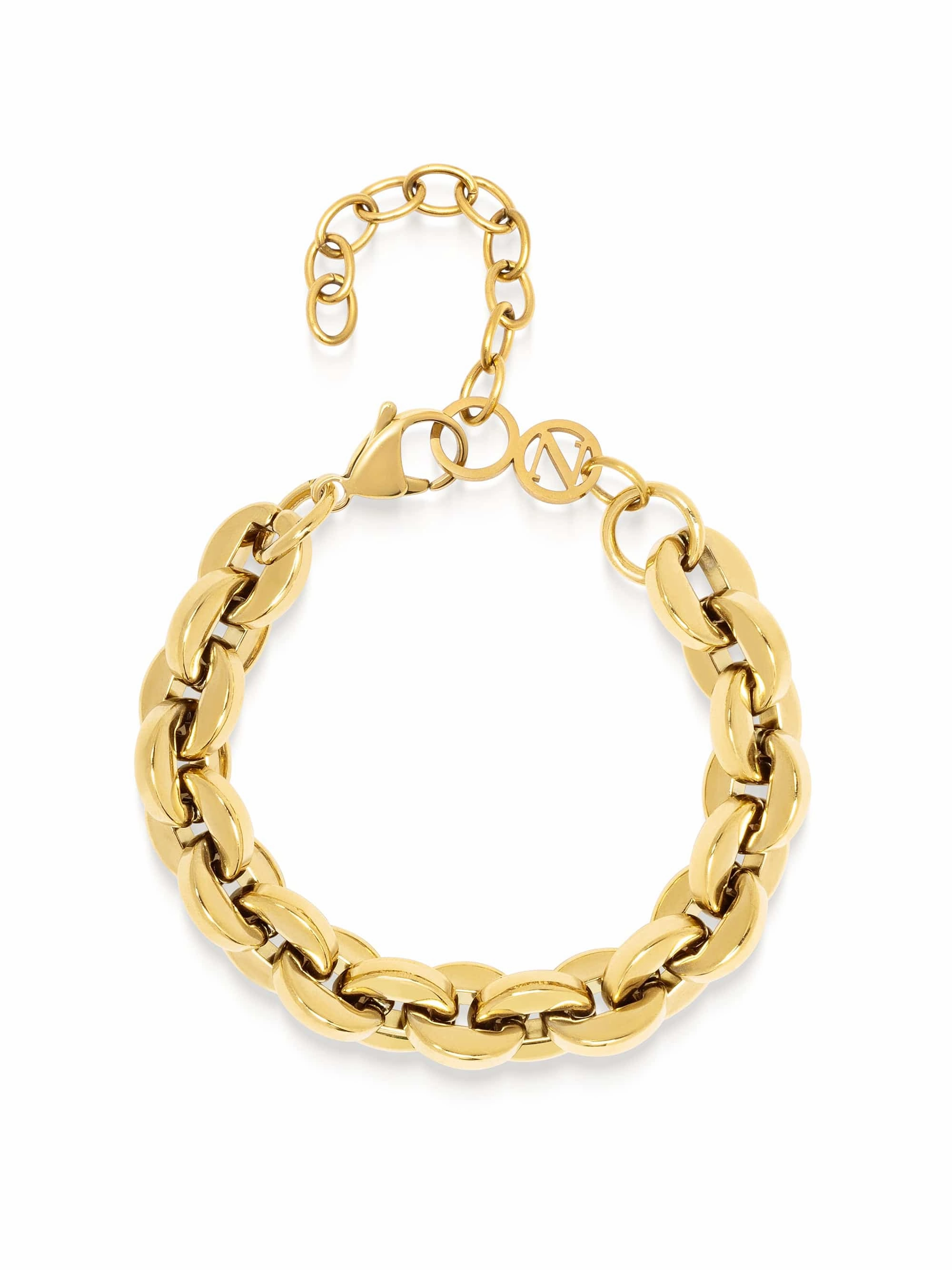 Gold Loop Link Bracelet