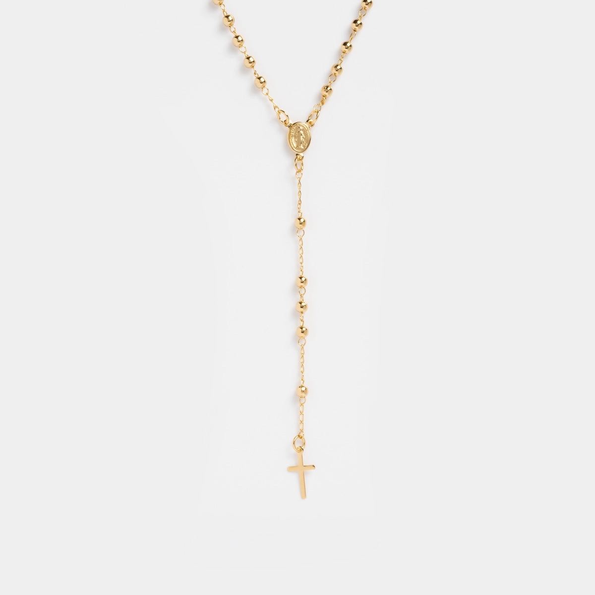 Gold Rosary Necklace