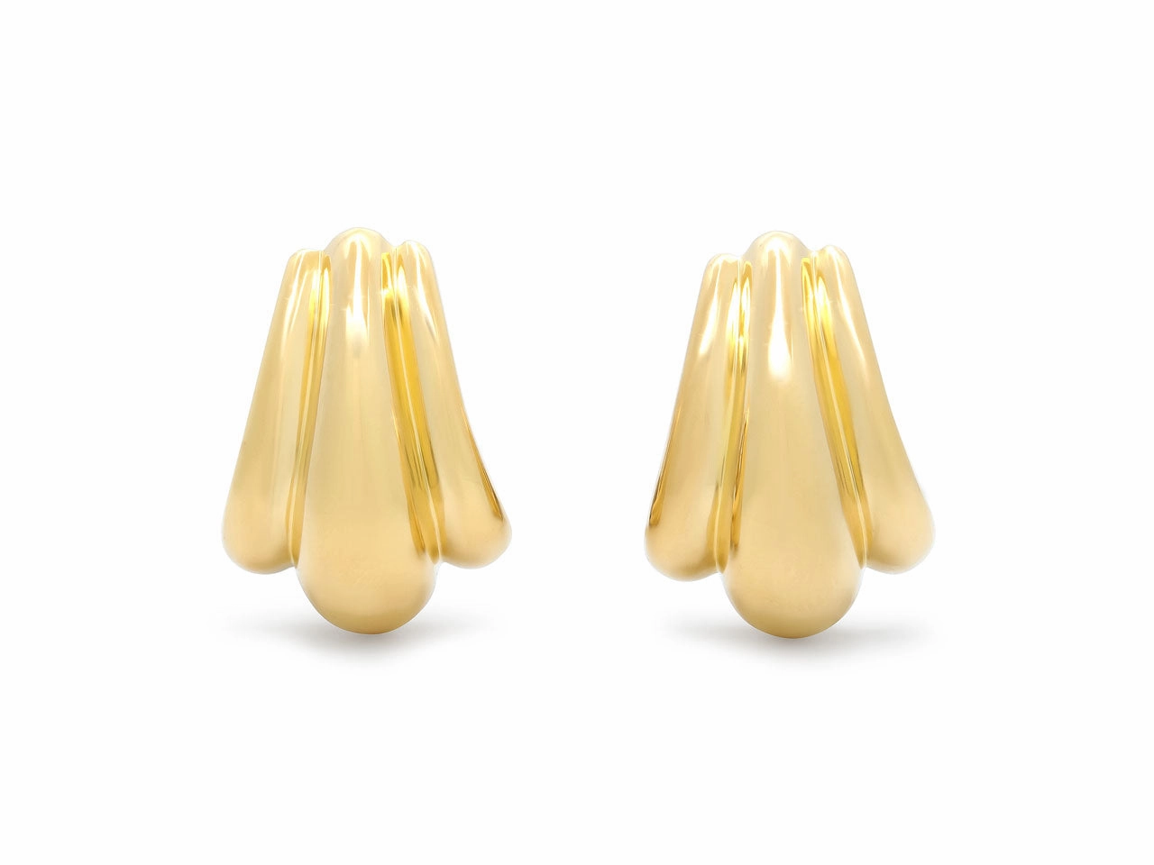 Half-Hoop Earrings in 18K Gold, by Dankner