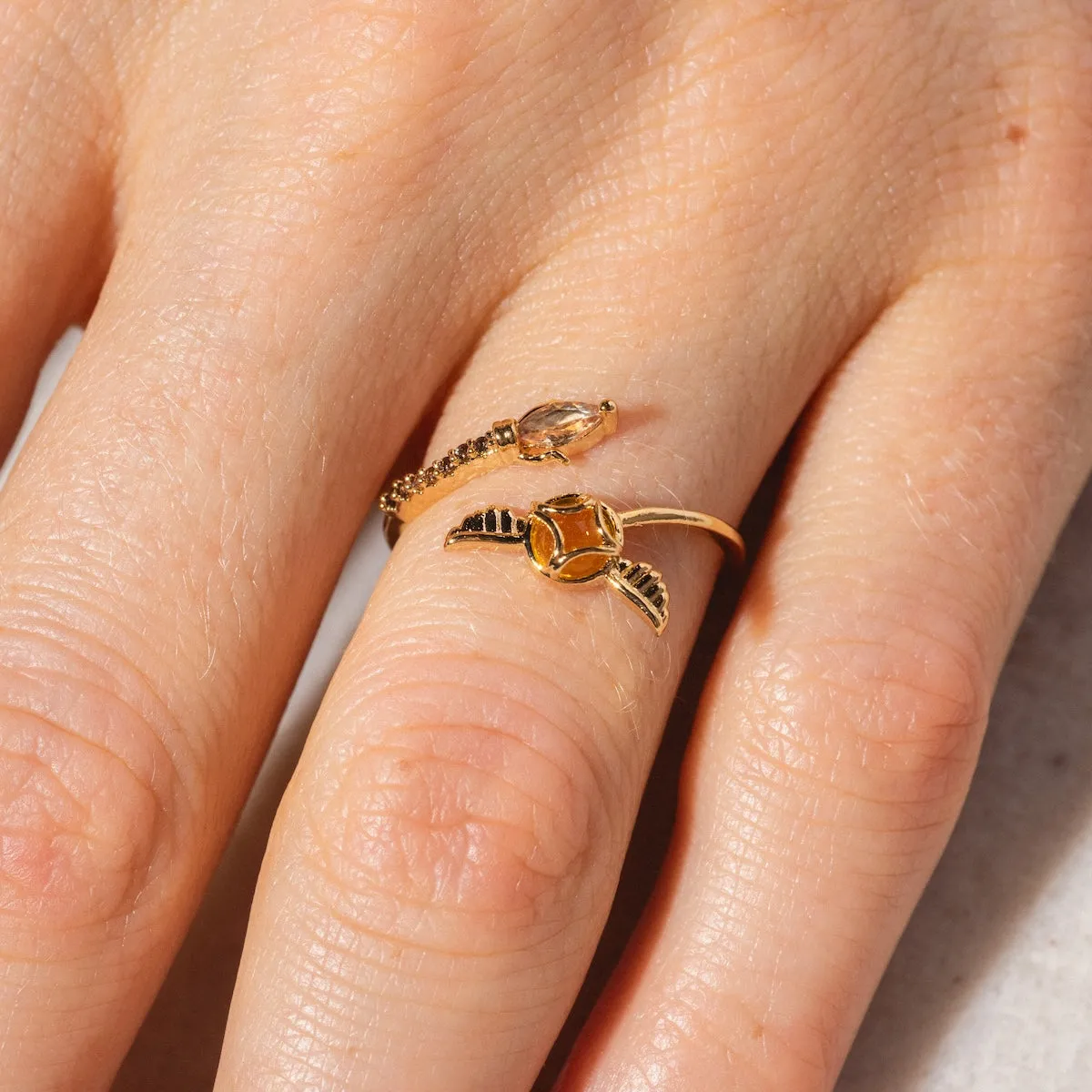 Harry Potter Golden Snitch Adjustable Ring