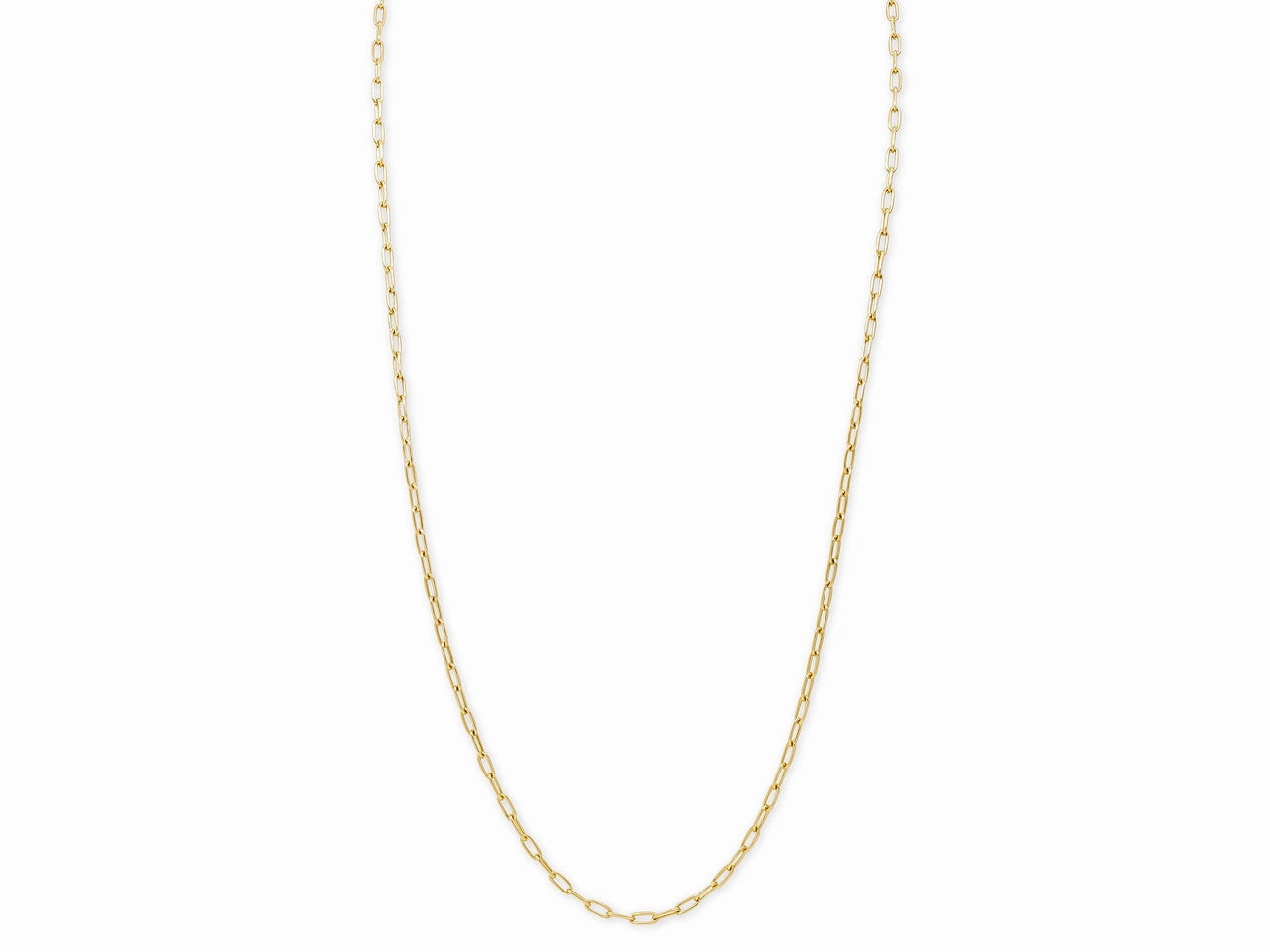Italian Cable Link Chain in 18K Gold, 31 Inches, by Beladora