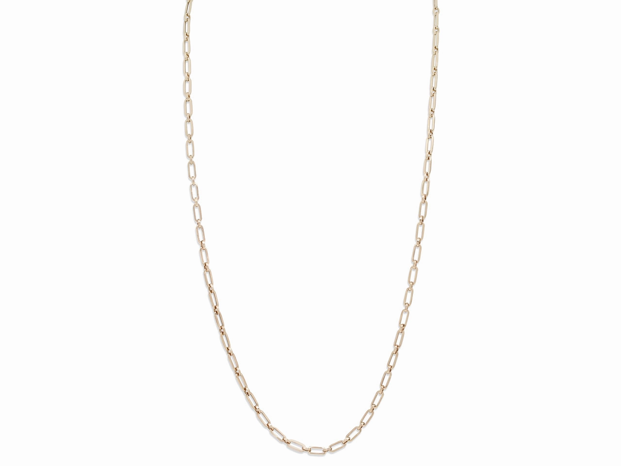 Italian Small Oval Link Gold Chain in 18K Gold, by Beladora