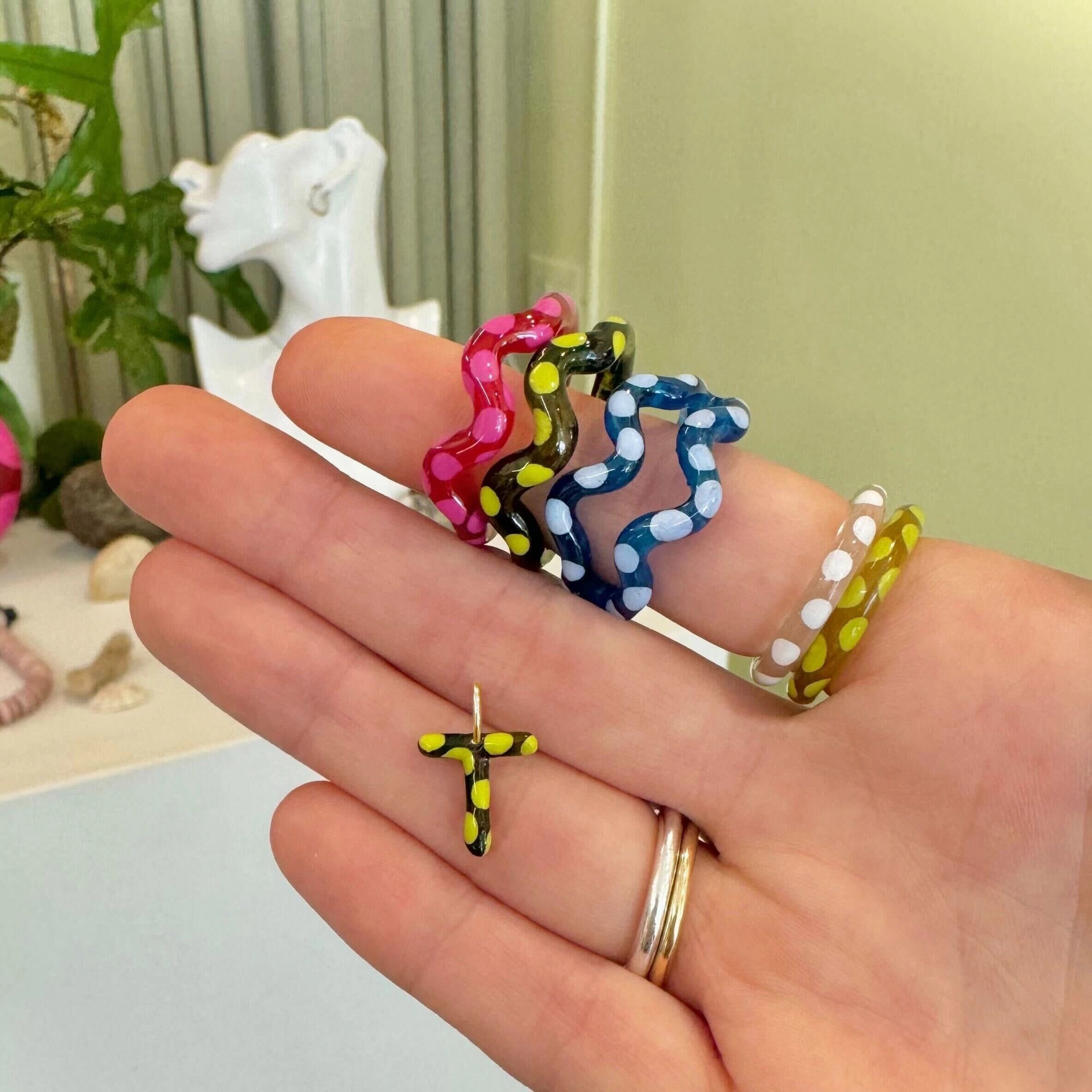 Jelly Pickle Letter Charm