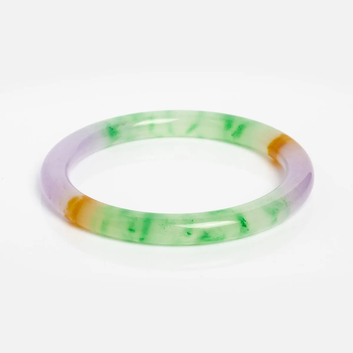 Lavender Field Multicolor Quartzite Bangle