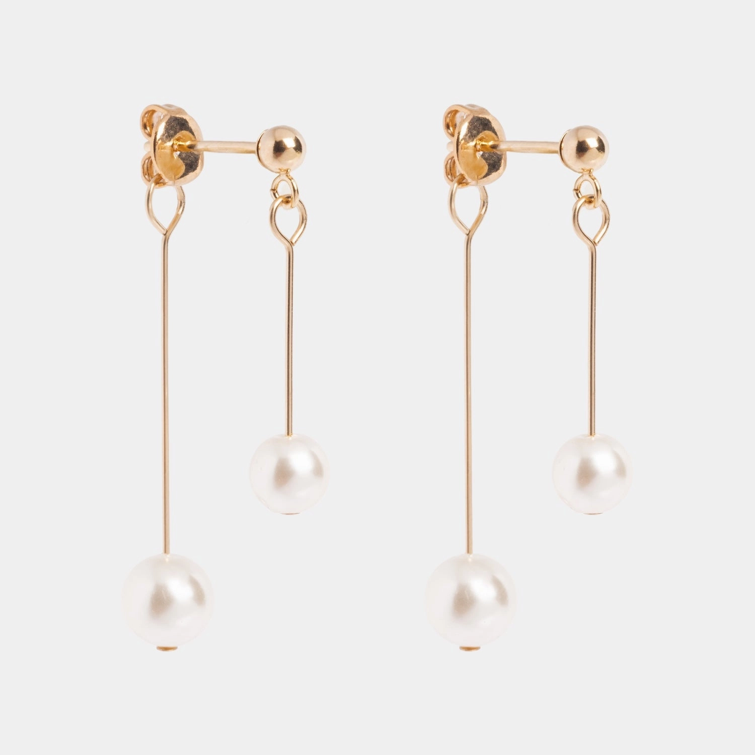 Leighton Faux Pearl Pendant Earrings